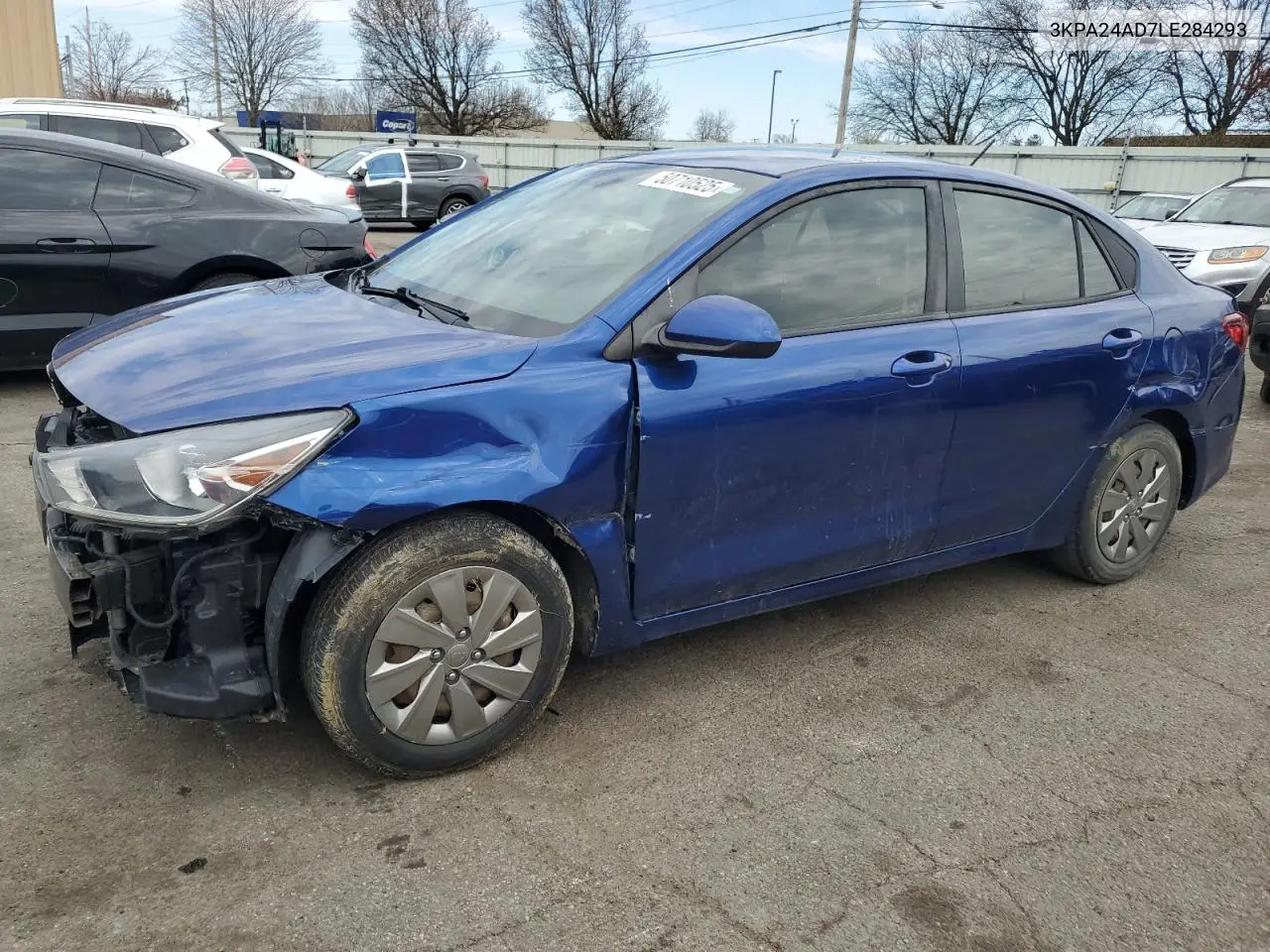 2020 Kia Rio Lx VIN: 3KPA24AD7LE284293 Lot: 50710525