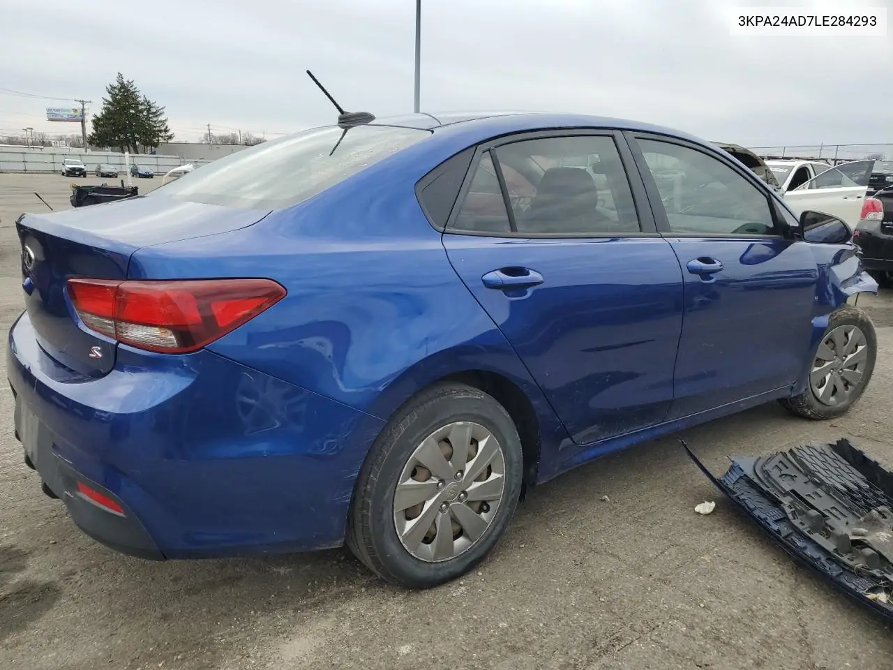 2020 Kia Rio Lx VIN: 3KPA24AD7LE284293 Lot: 50710525