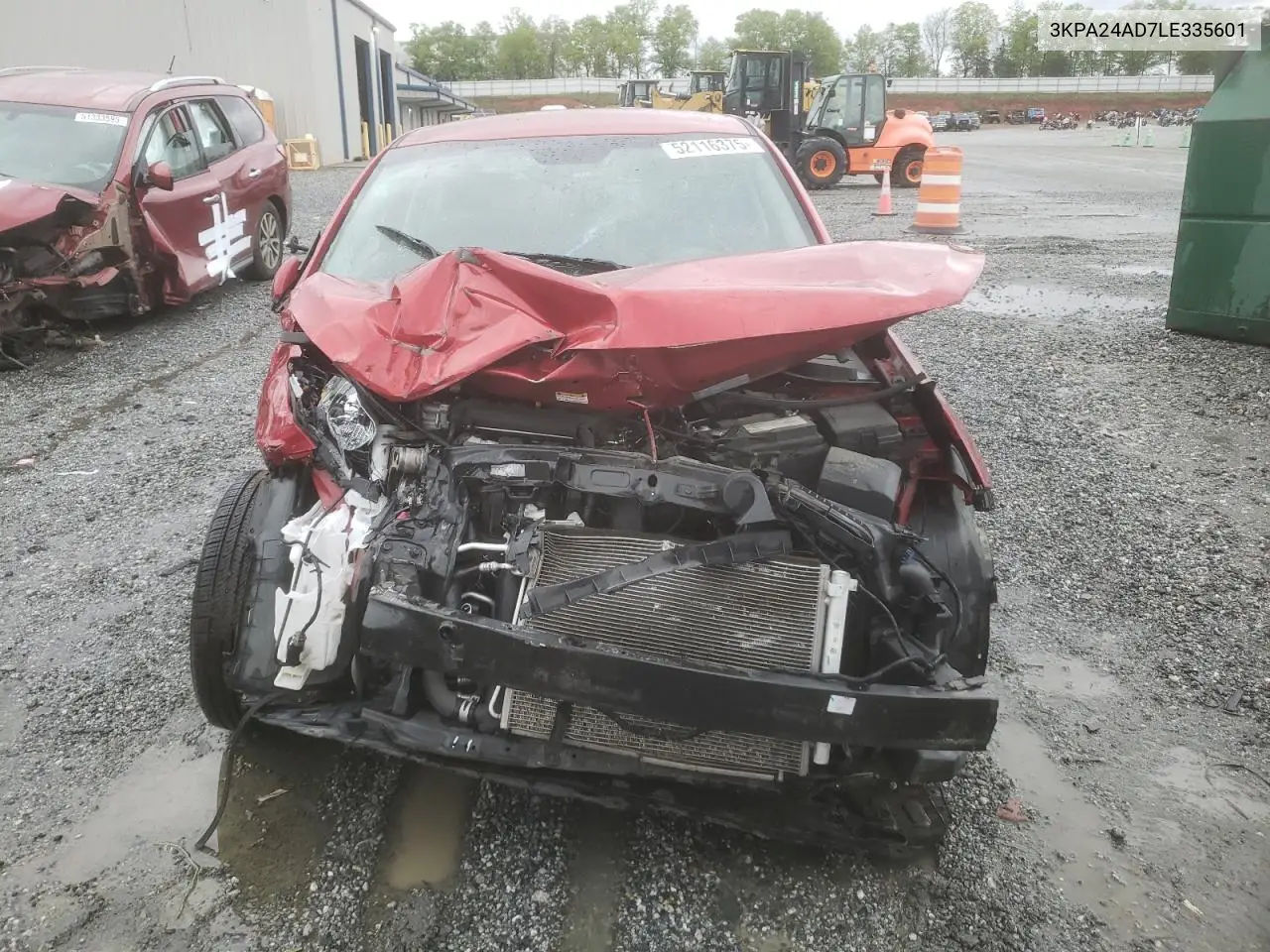 2020 Kia Rio Lx VIN: 3KPA24AD7LE335601 Lot: 52116375