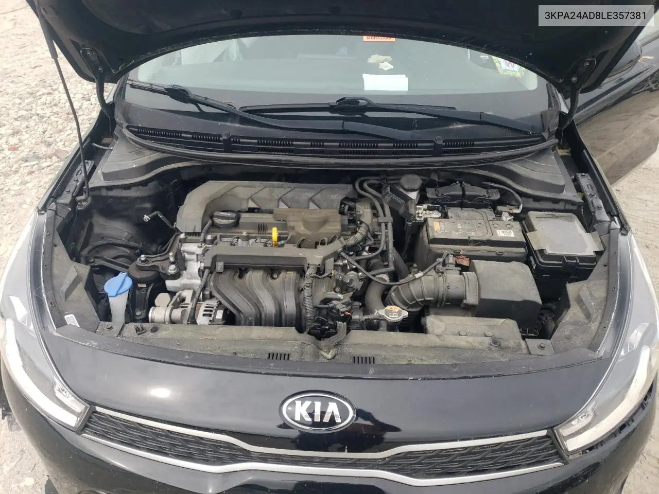 2020 Kia Rio Lx VIN: 3KPA24AD8LE357381 Lot: 55427975