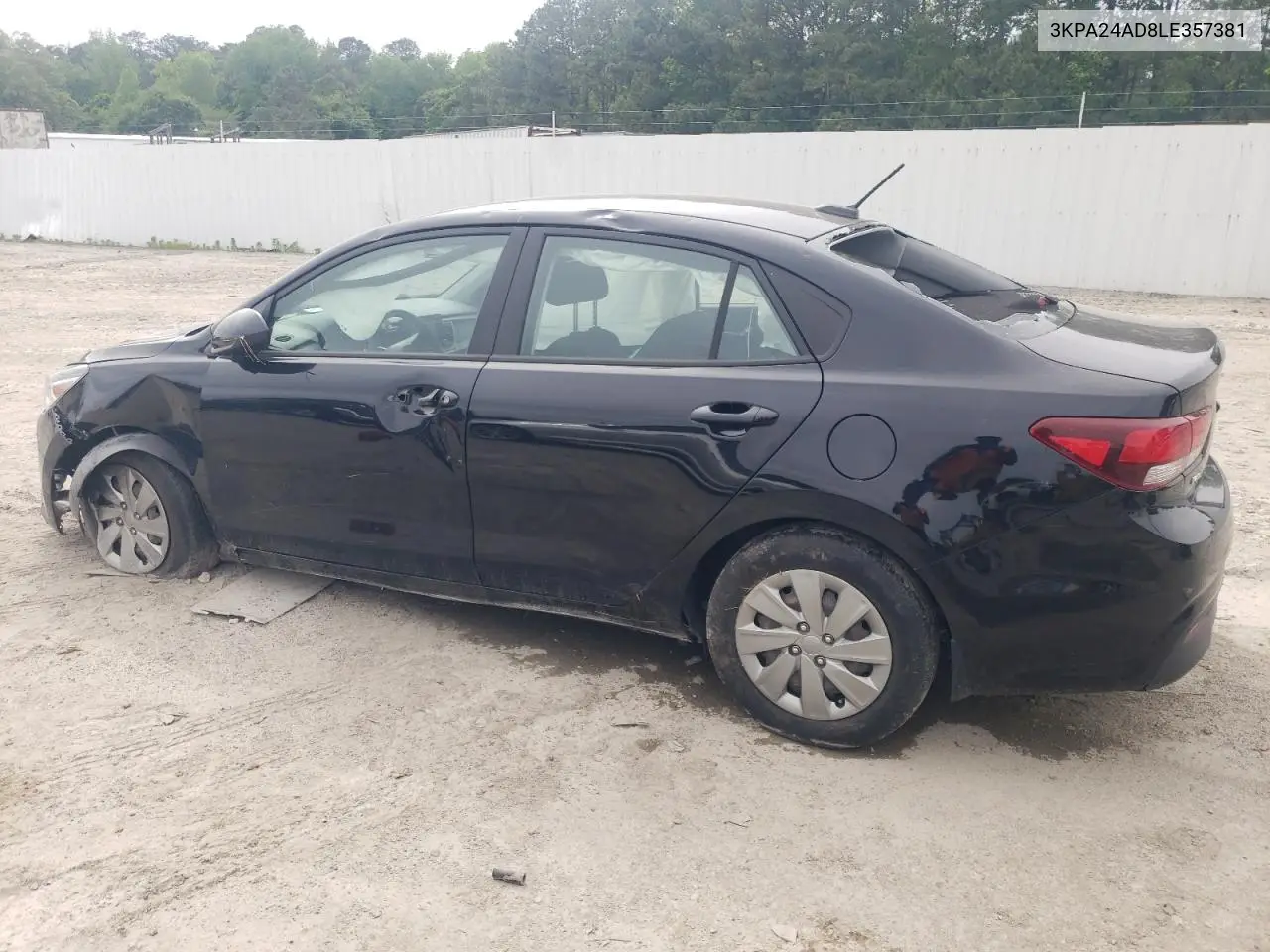 2020 Kia Rio Lx VIN: 3KPA24AD8LE357381 Lot: 55427975