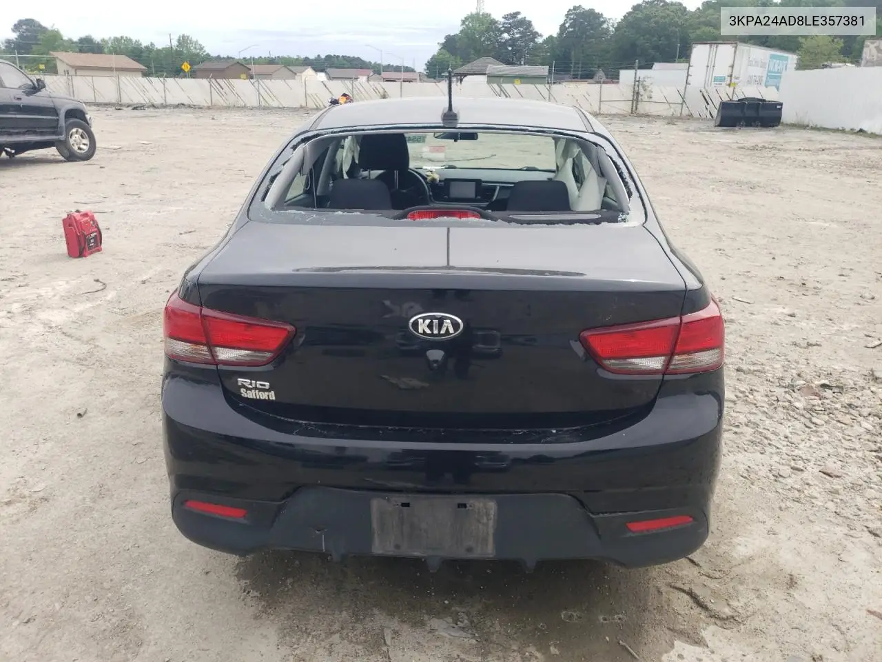 2020 Kia Rio Lx VIN: 3KPA24AD8LE357381 Lot: 55427975
