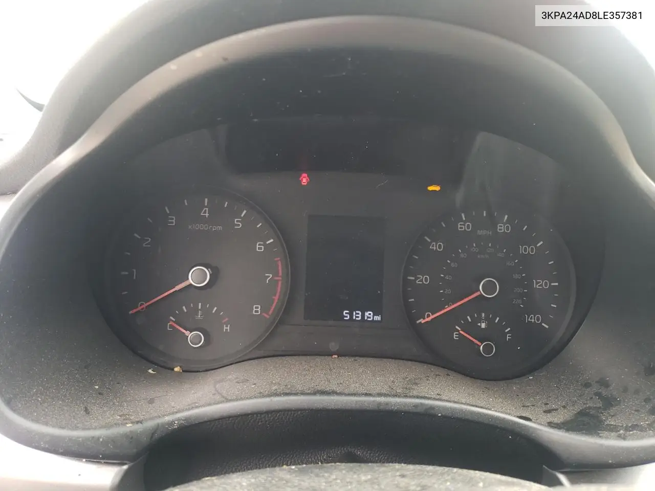 2020 Kia Rio Lx VIN: 3KPA24AD8LE357381 Lot: 55427975