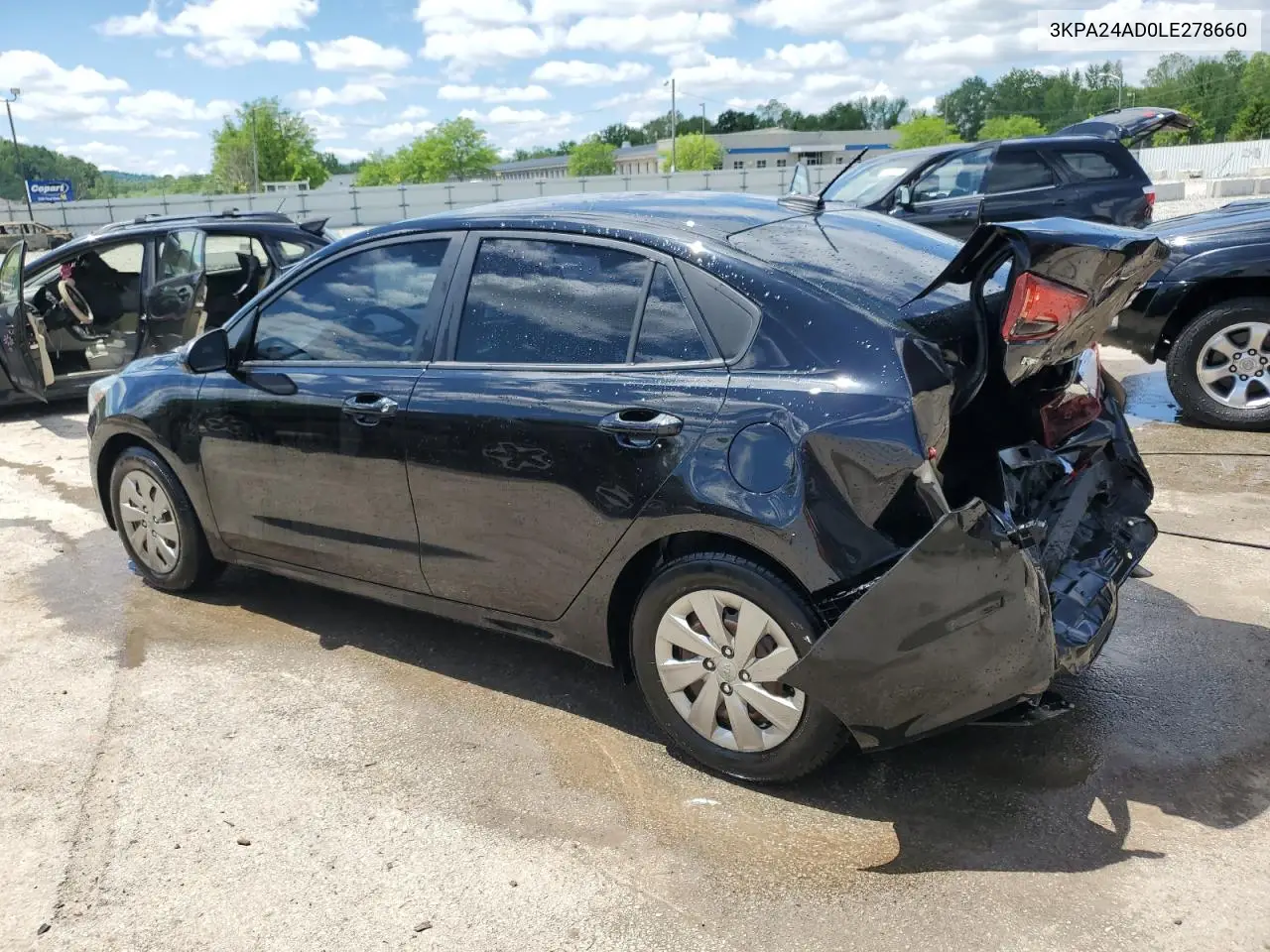 2020 Kia Rio Lx VIN: 3KPA24AD0LE278660 Lot: 55864655