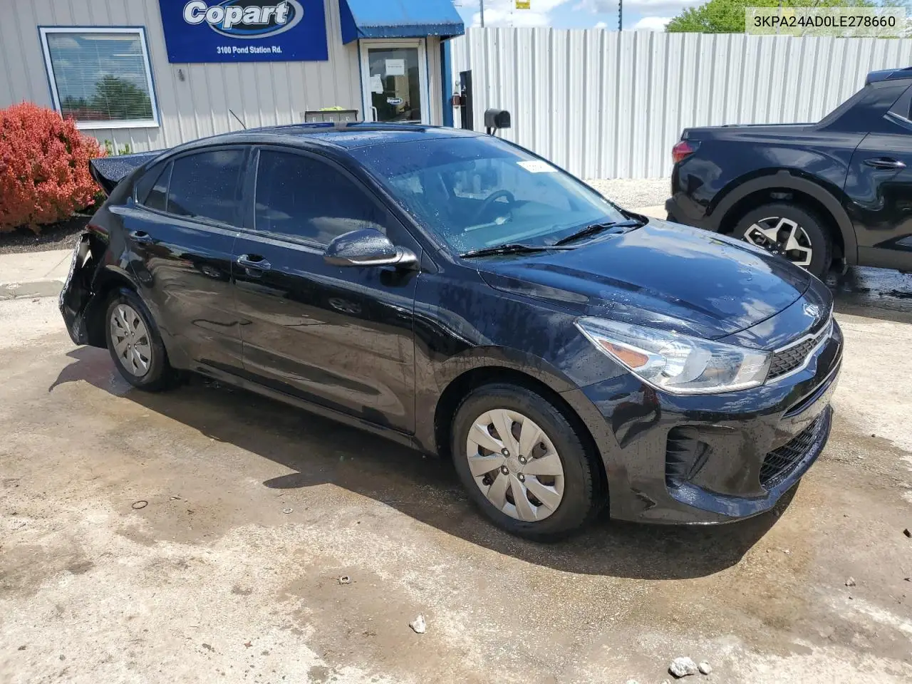 2020 Kia Rio Lx VIN: 3KPA24AD0LE278660 Lot: 55864655