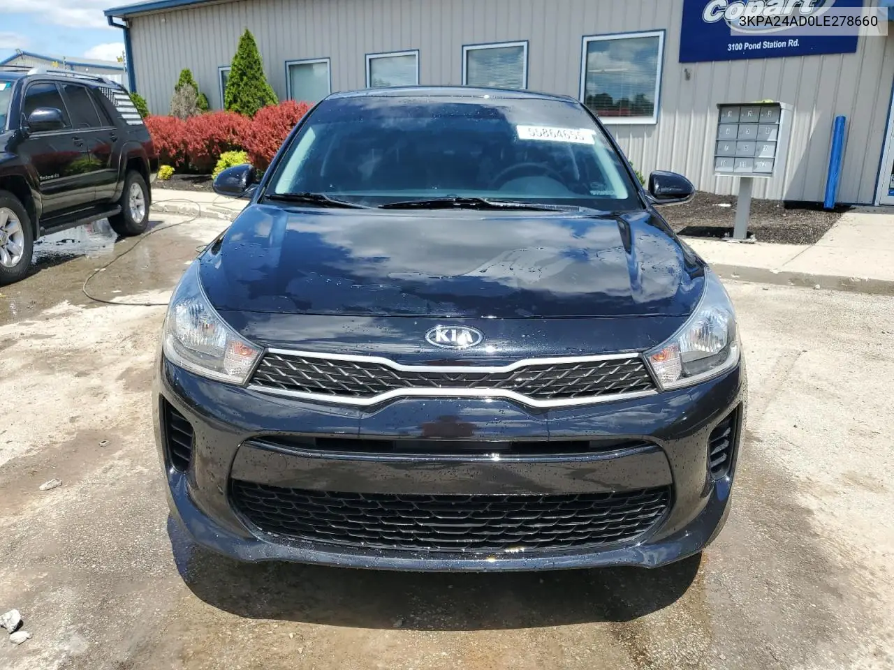 2020 Kia Rio Lx VIN: 3KPA24AD0LE278660 Lot: 55864655