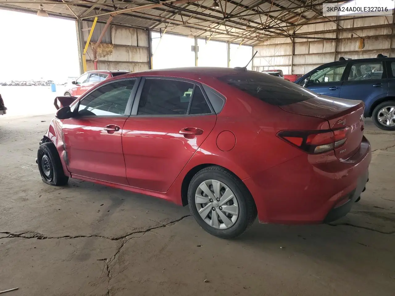 2020 Kia Rio Lx VIN: 3KPA24AD0LE327016 Lot: 56048095