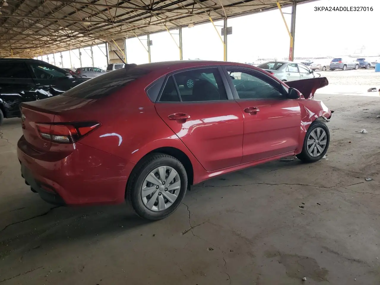 2020 Kia Rio Lx VIN: 3KPA24AD0LE327016 Lot: 56048095