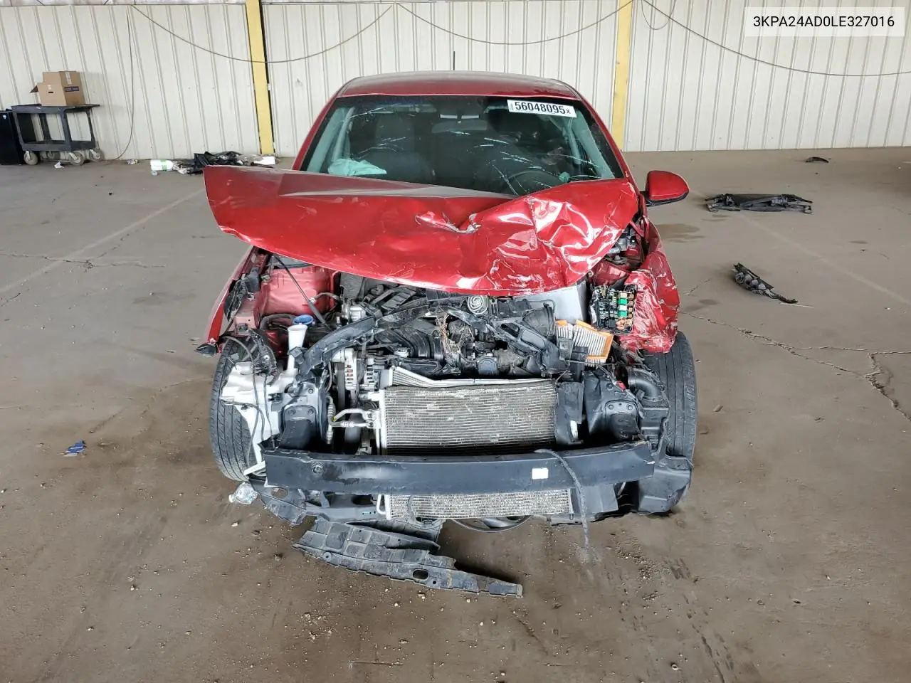 2020 Kia Rio Lx VIN: 3KPA24AD0LE327016 Lot: 56048095