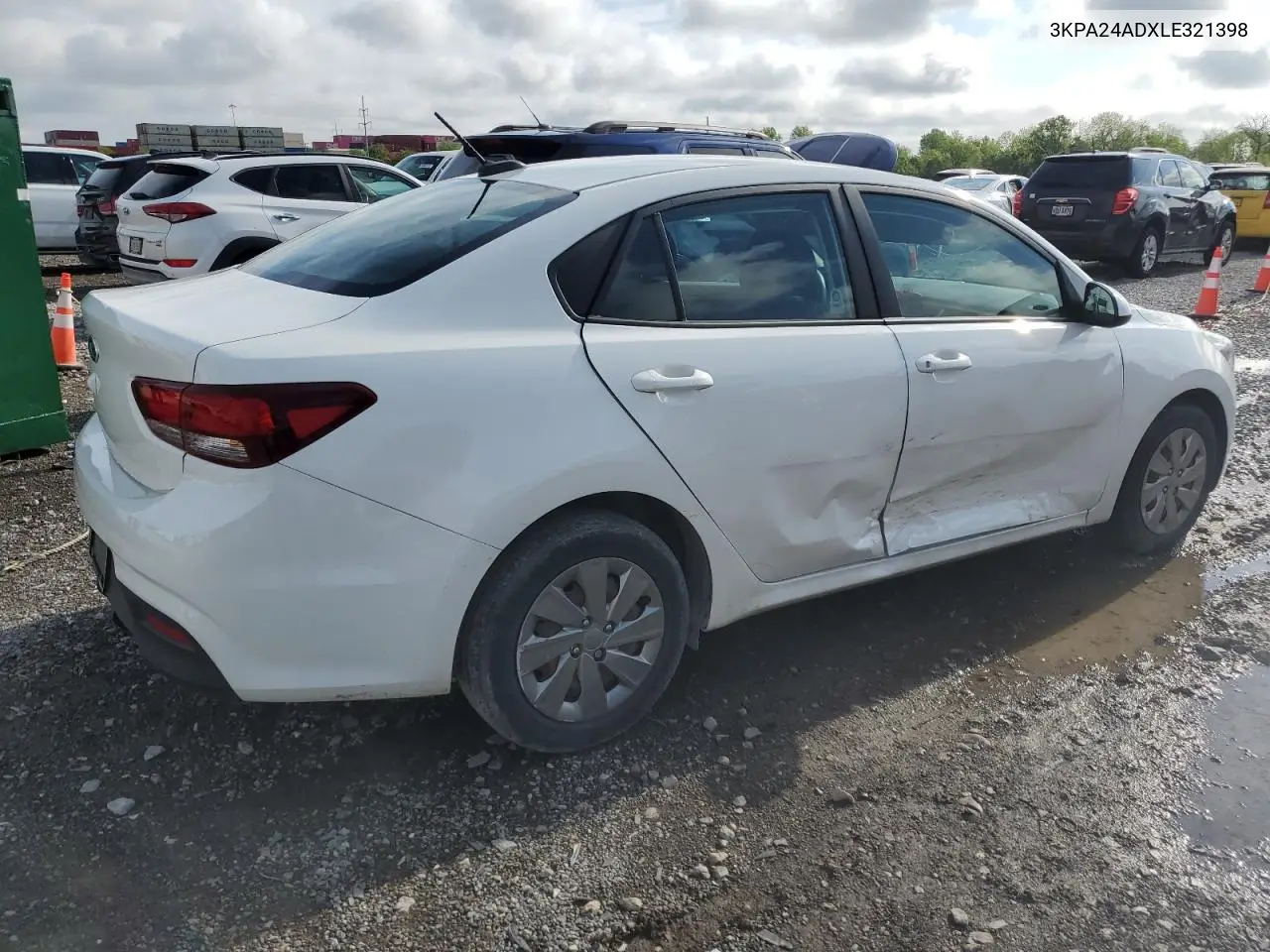 2020 Kia Rio Lx VIN: 3KPA24ADXLE321398 Lot: 56137285
