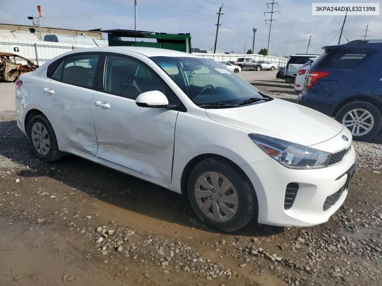 2020 Kia Rio Lx VIN: 3KPA24ADXLE321398 Lot: 56137285