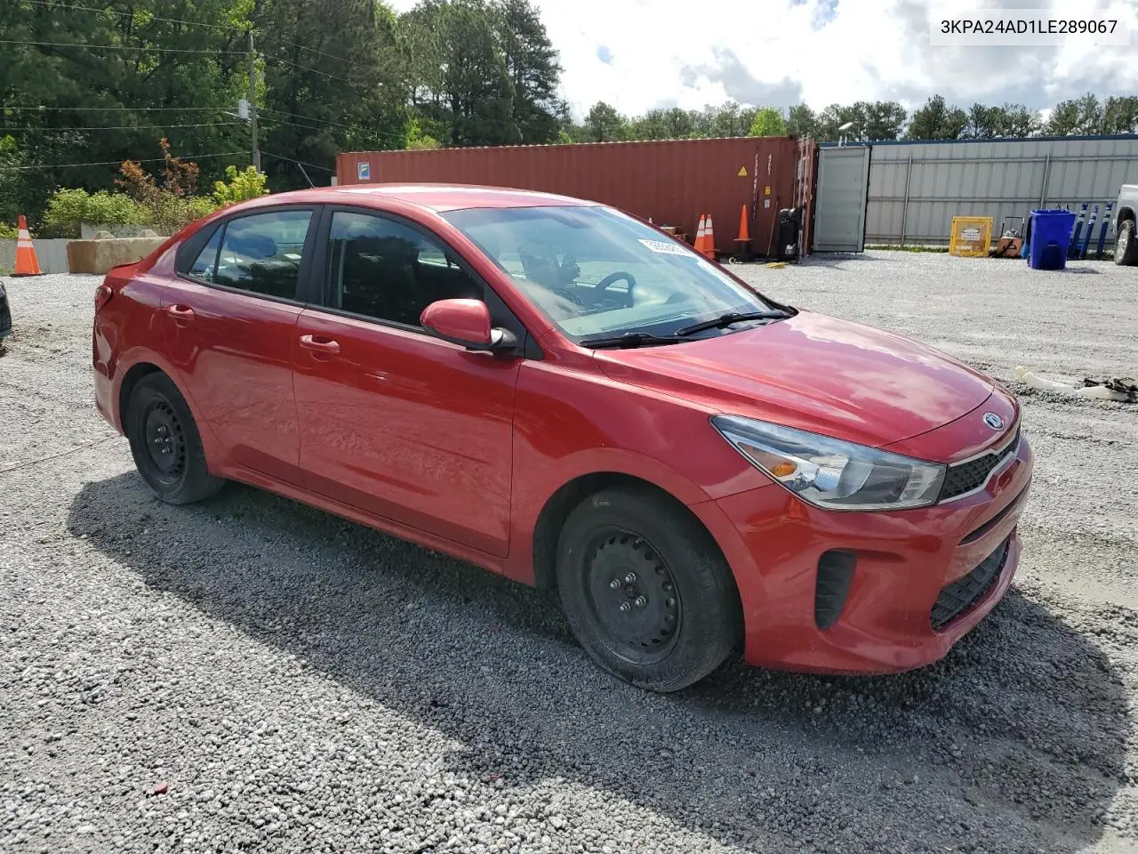 2020 Kia Rio Lx VIN: 3KPA24AD1LE289067 Lot: 56558455
