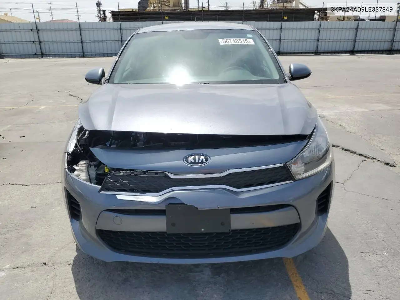 2020 Kia Rio Lx VIN: 3KPA24AD9LE337849 Lot: 56740515