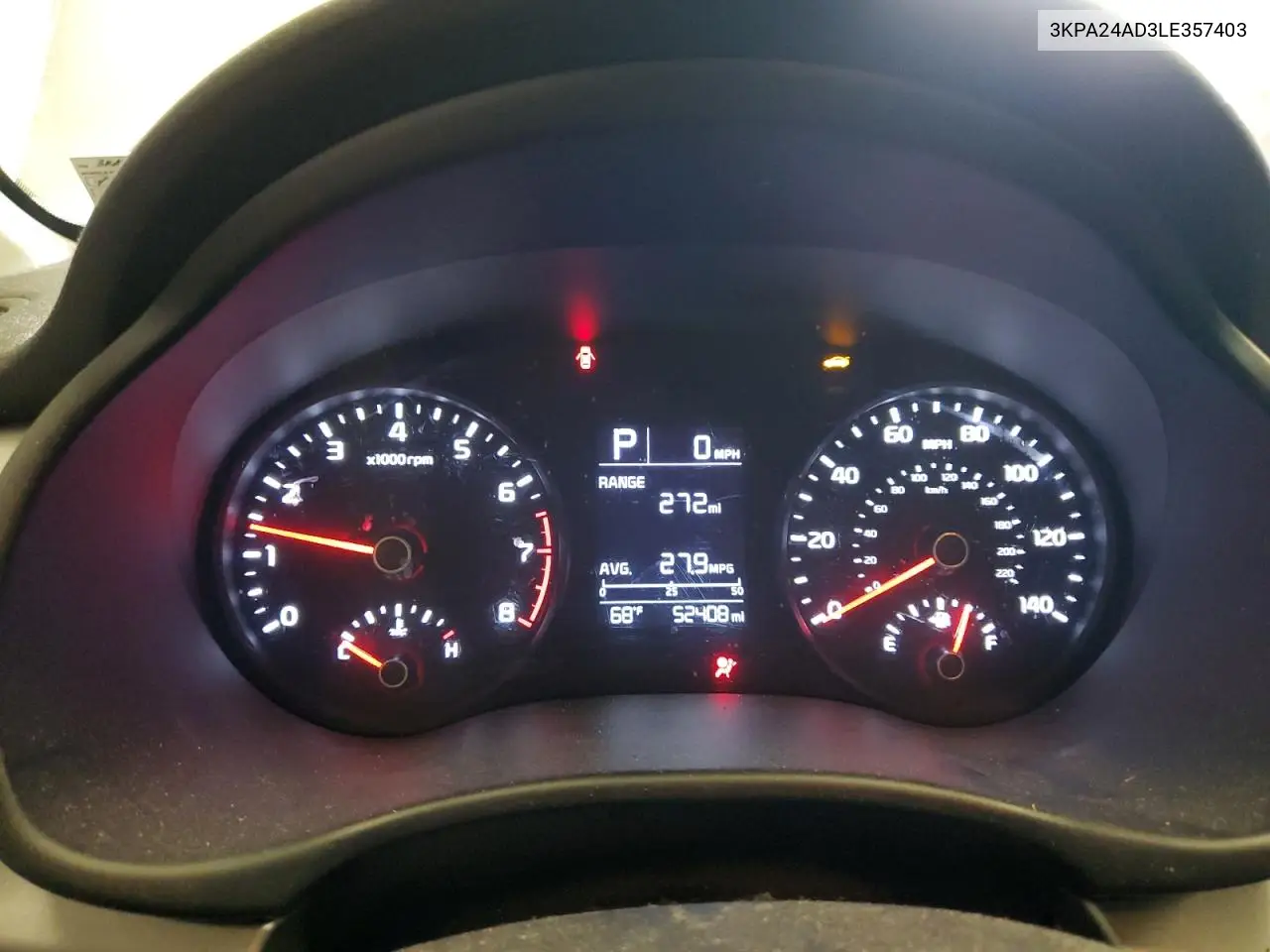 2020 Kia Rio Lx VIN: 3KPA24AD3LE357403 Lot: 56799375