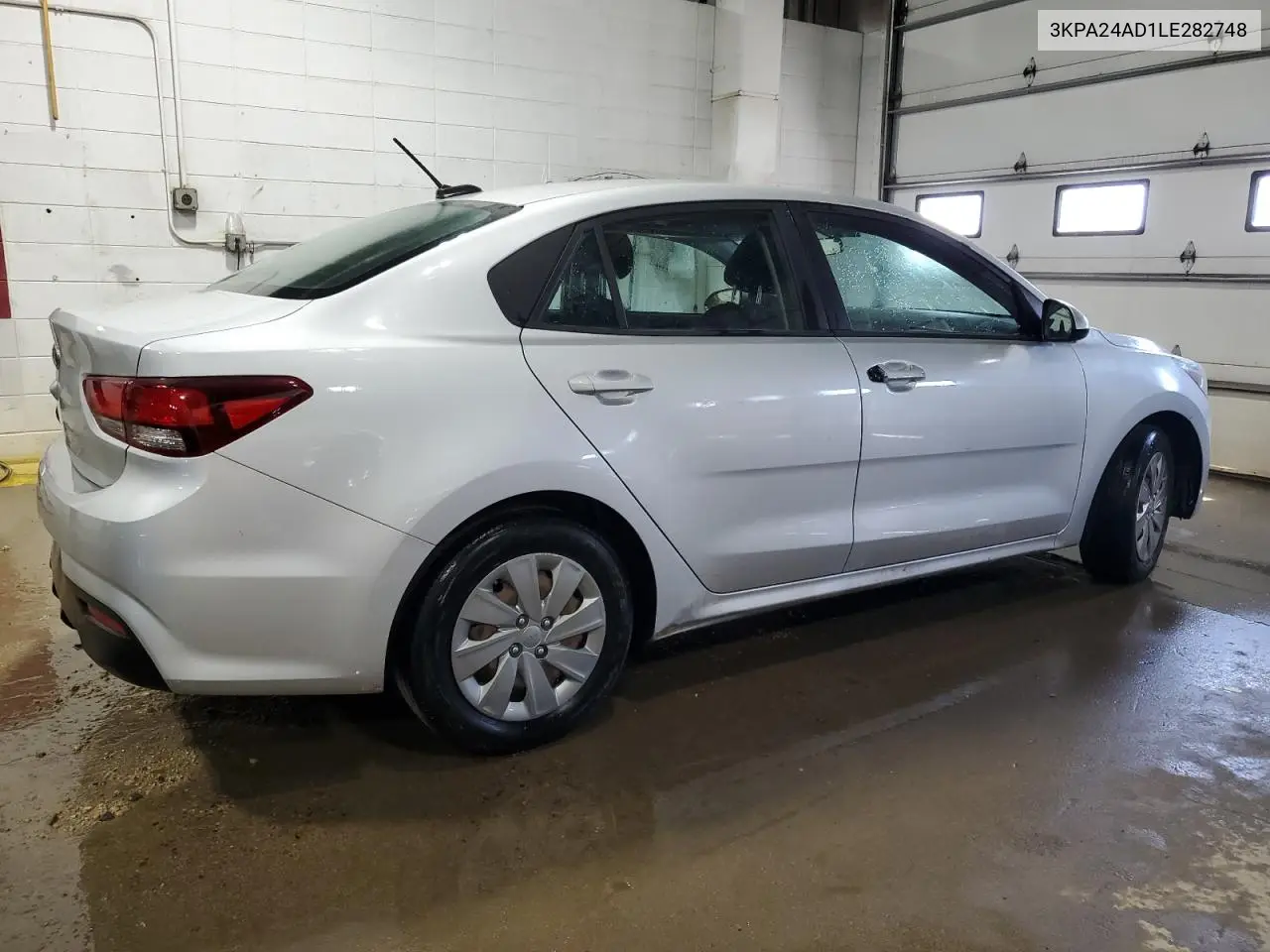 2020 Kia Rio Lx VIN: 3KPA24AD1LE282748 Lot: 56904045