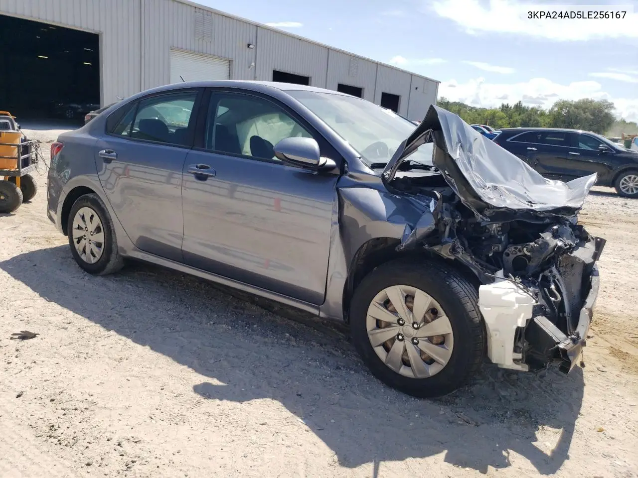 2020 Kia Rio Lx VIN: 3KPA24AD5LE256167 Lot: 61569635