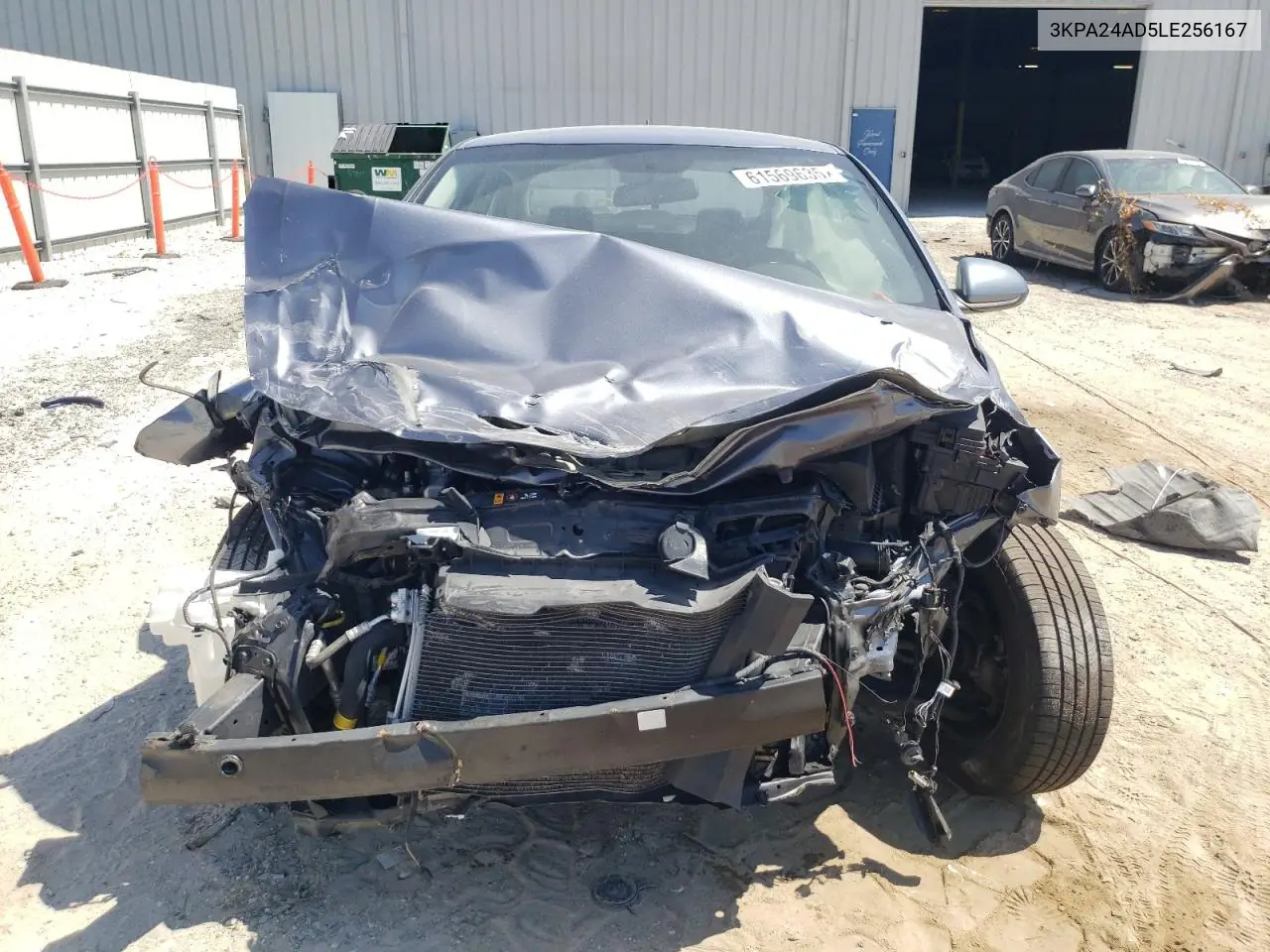 2020 Kia Rio Lx VIN: 3KPA24AD5LE256167 Lot: 61569635