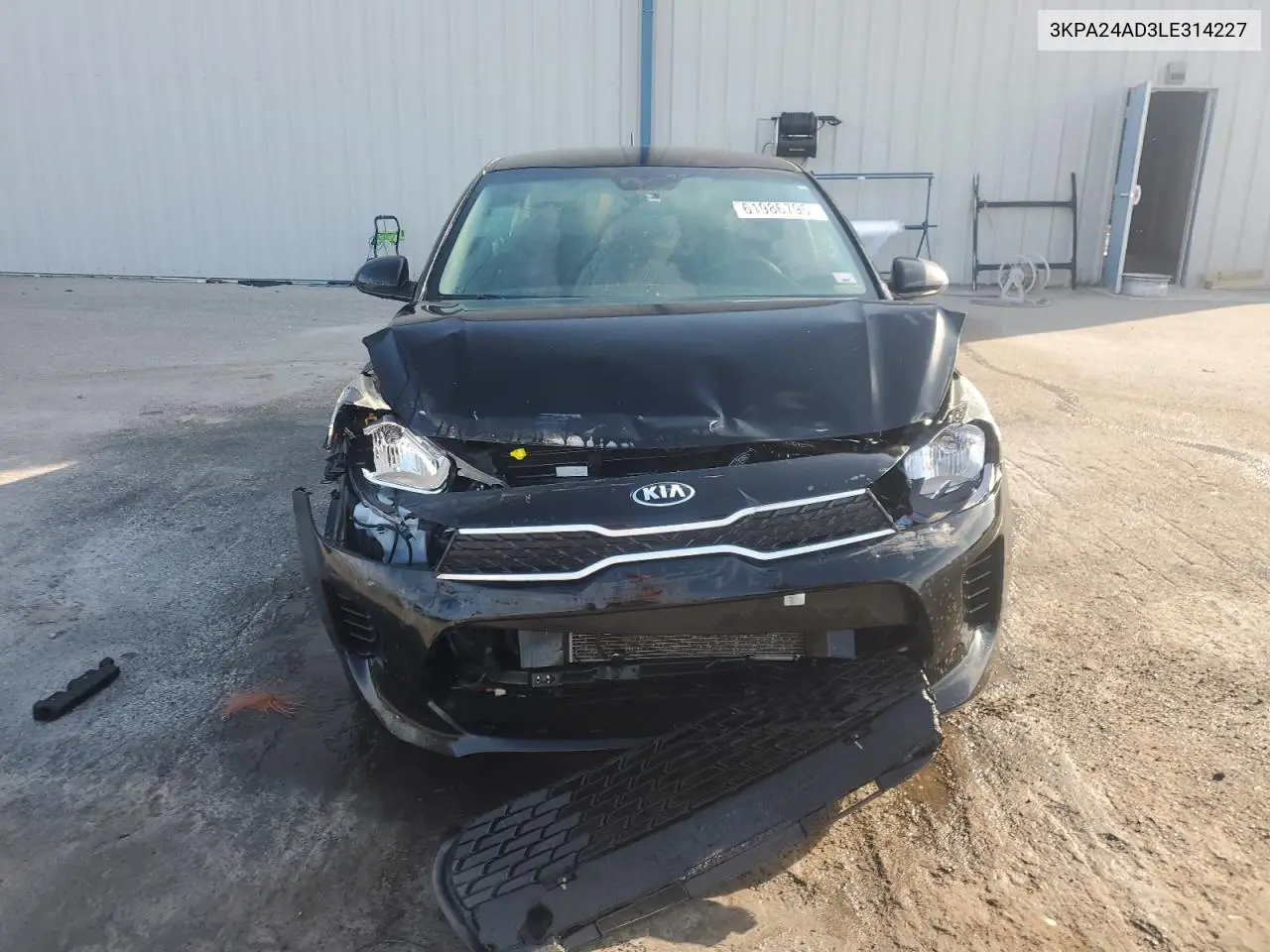 2020 Kia Rio Lx VIN: 3KPA24AD3LE314227 Lot: 61986795
