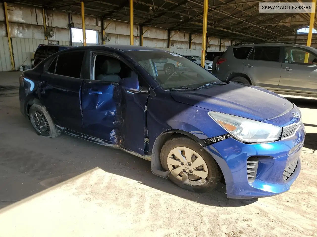 2020 Kia Rio Lx VIN: 3KPA24AD1LE298786 Lot: 62278875