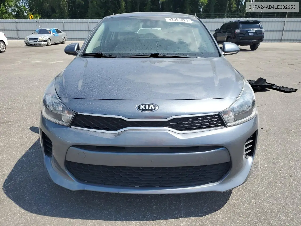 2020 Kia Rio Lx VIN: 3KPA24AD4LE302653 Lot: 62591425