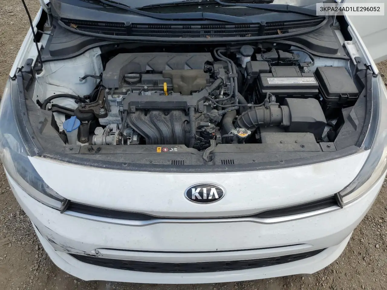 2020 Kia Rio Lx VIN: 3KPA24AD1LE296052 Lot: 62641765