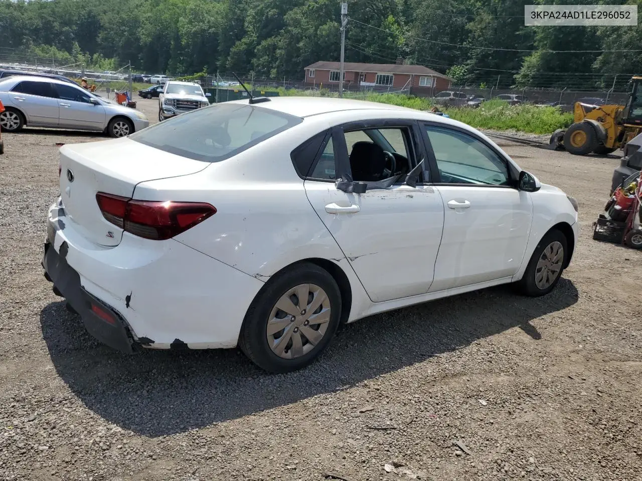 2020 Kia Rio Lx VIN: 3KPA24AD1LE296052 Lot: 62641765