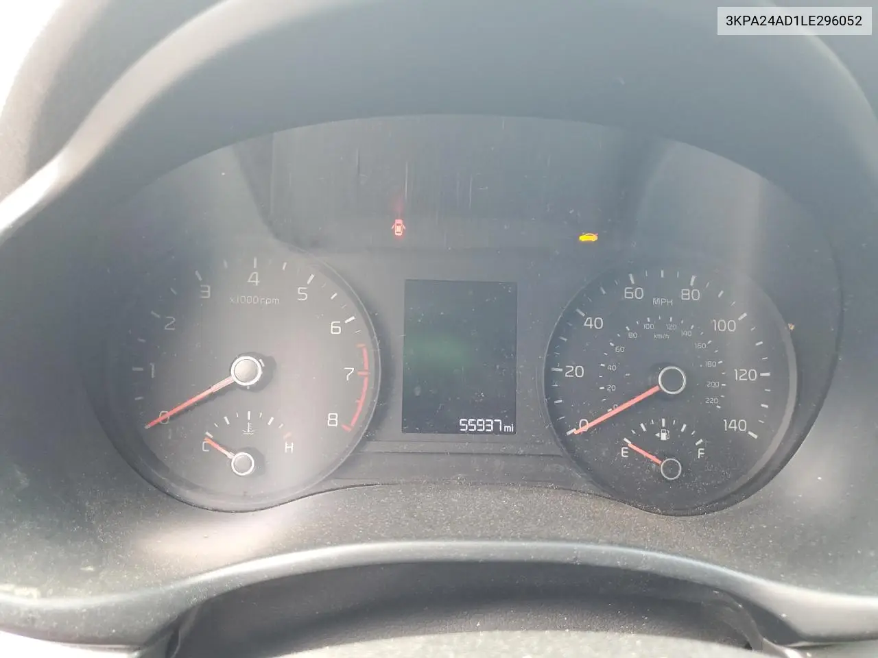 2020 Kia Rio Lx VIN: 3KPA24AD1LE296052 Lot: 62641765