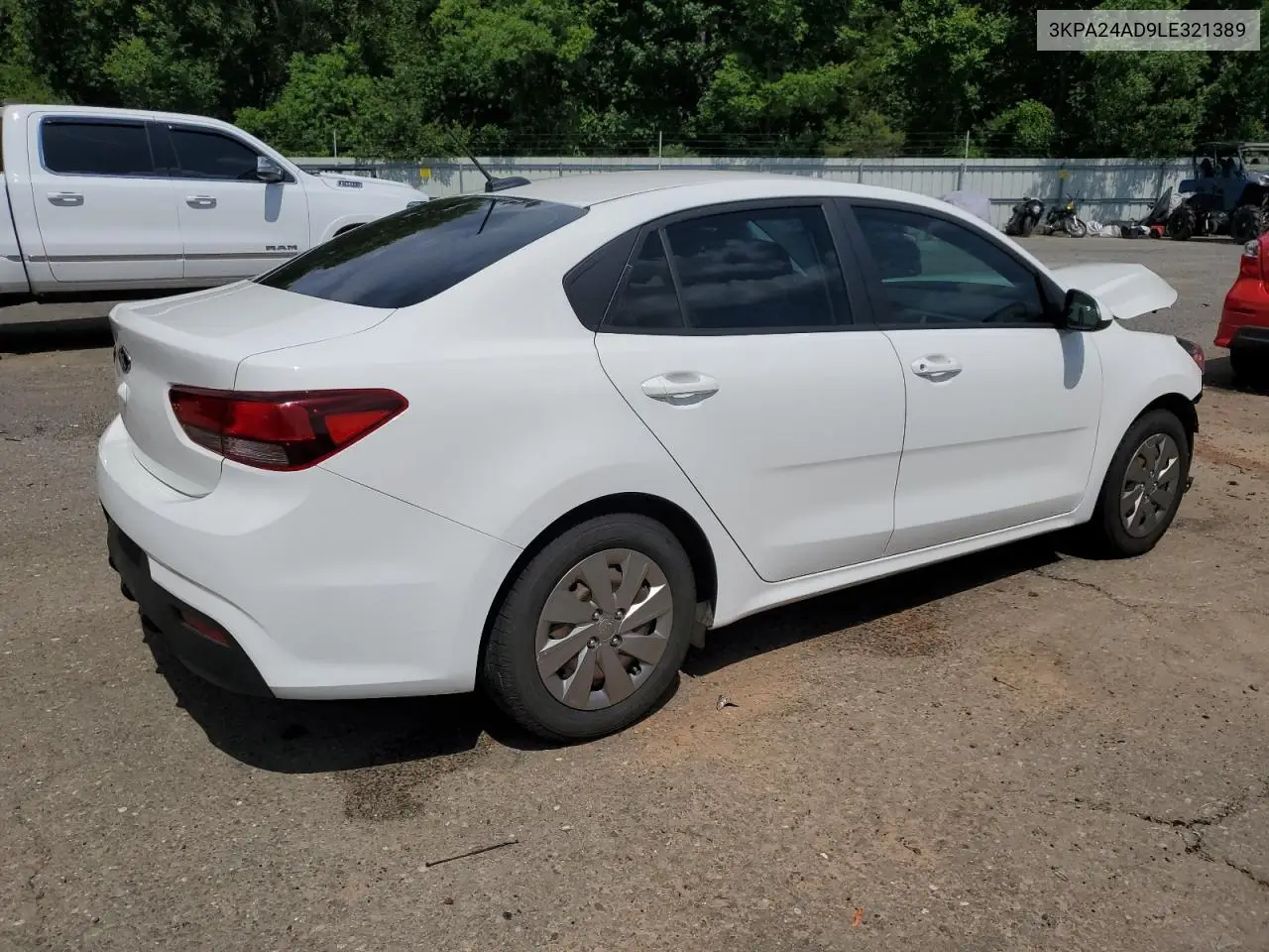 2020 Kia Rio Lx VIN: 3KPA24AD9LE321389 Lot: 63781615
