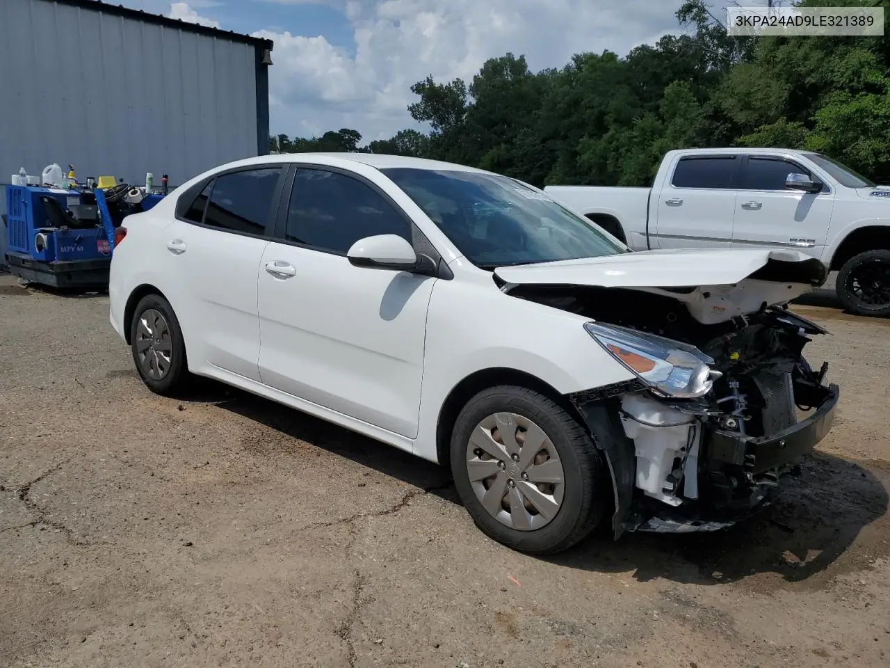 2020 Kia Rio Lx VIN: 3KPA24AD9LE321389 Lot: 63781615