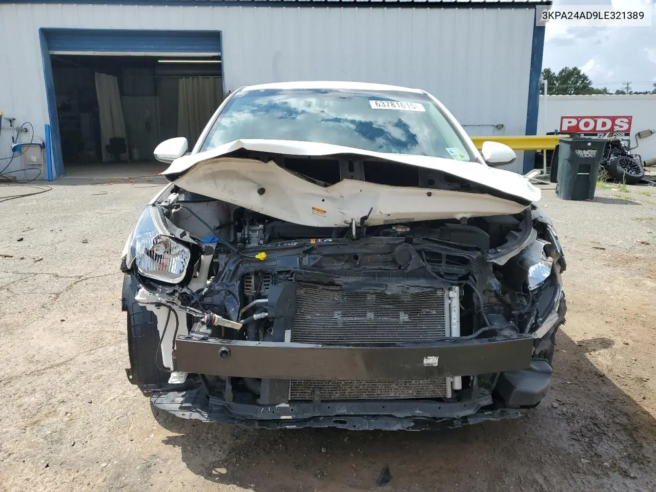 2020 Kia Rio Lx VIN: 3KPA24AD9LE321389 Lot: 63781615