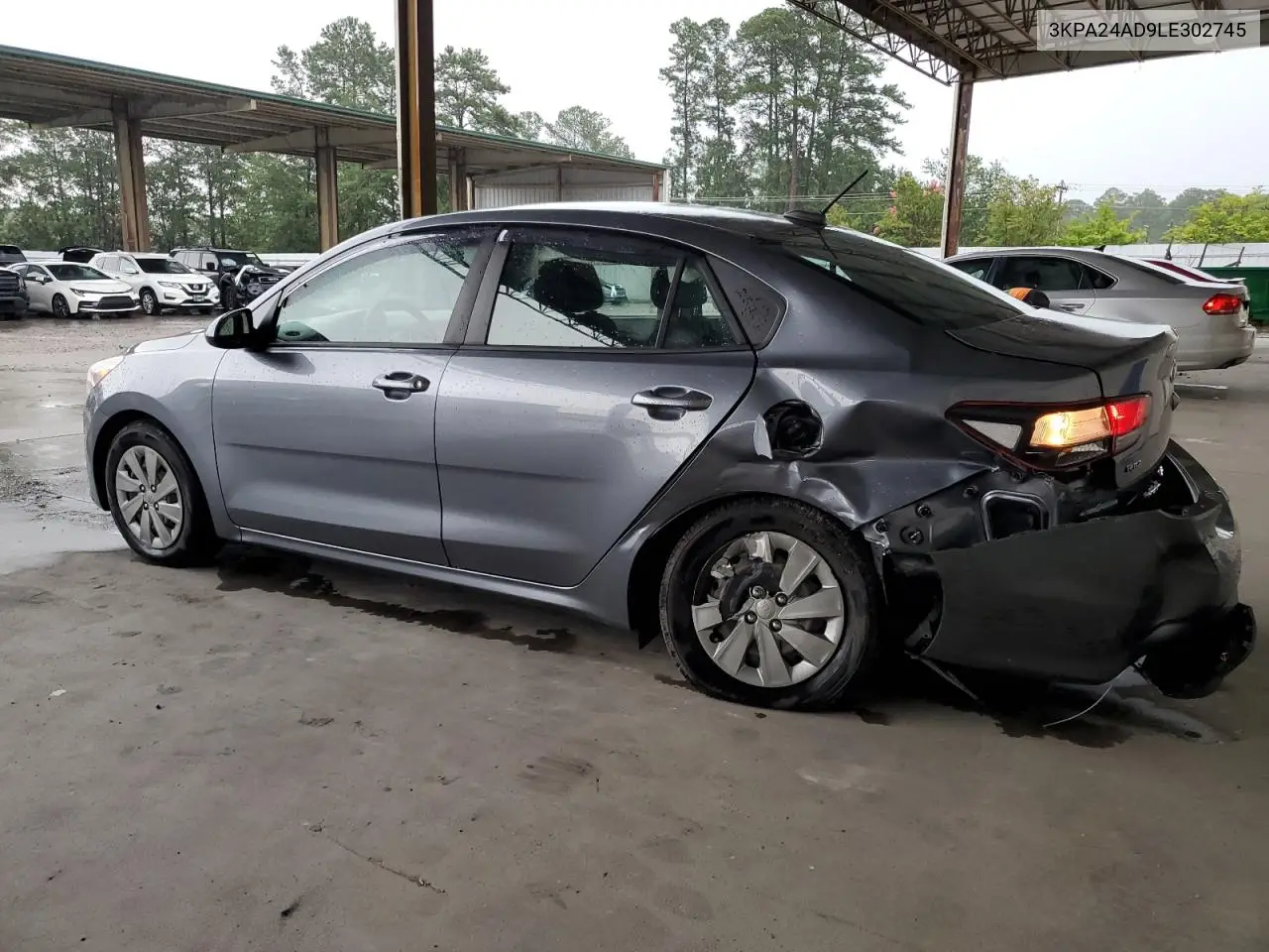 2020 Kia Rio Lx VIN: 3KPA24AD9LE302745 Lot: 64949205