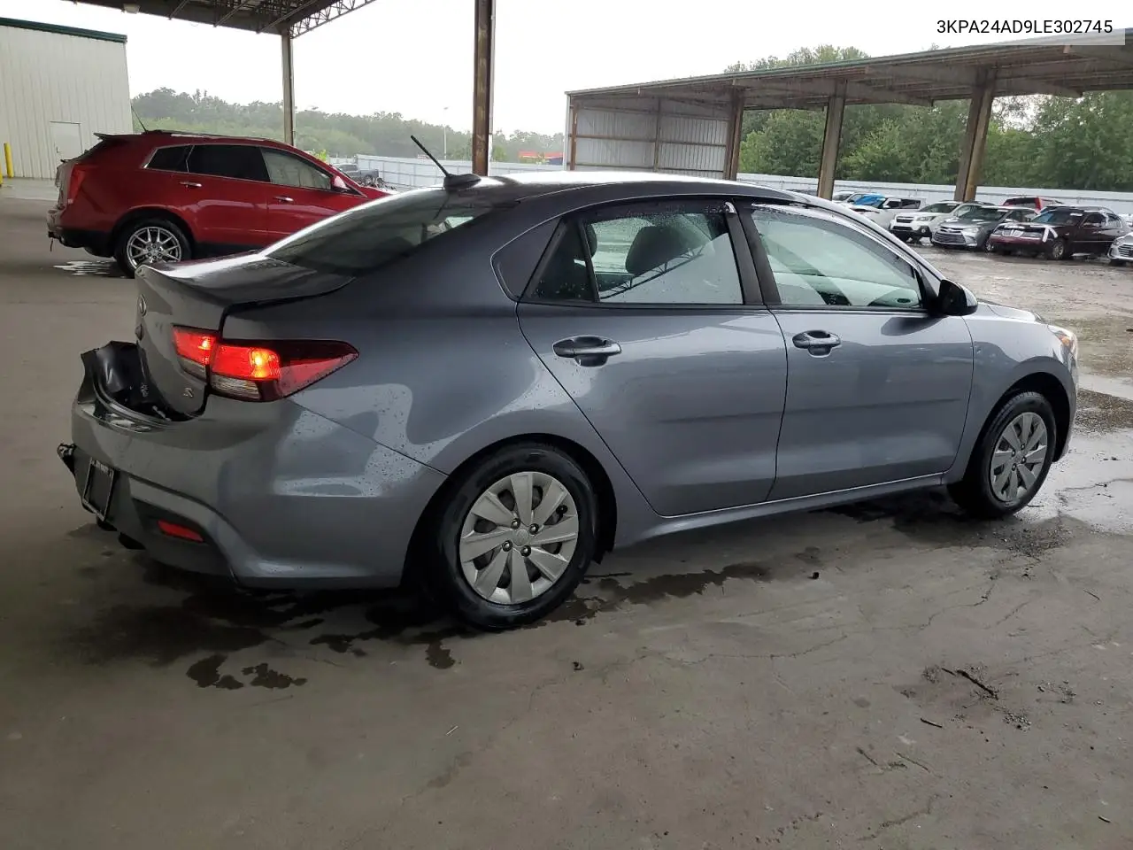 2020 Kia Rio Lx VIN: 3KPA24AD9LE302745 Lot: 64949205