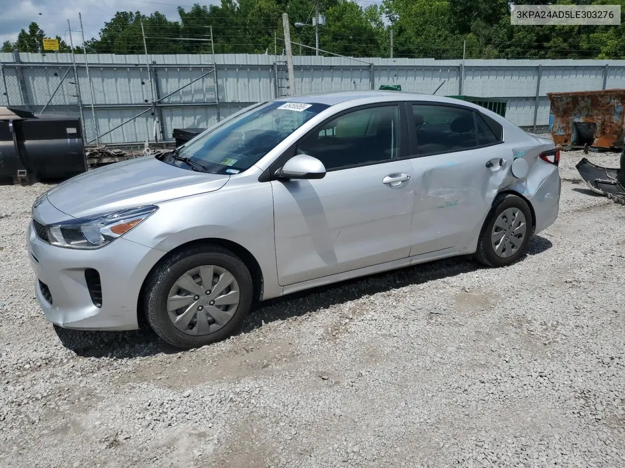 2020 Kia Rio Lx VIN: 3KPA24AD5LE303276 Lot: 65455955