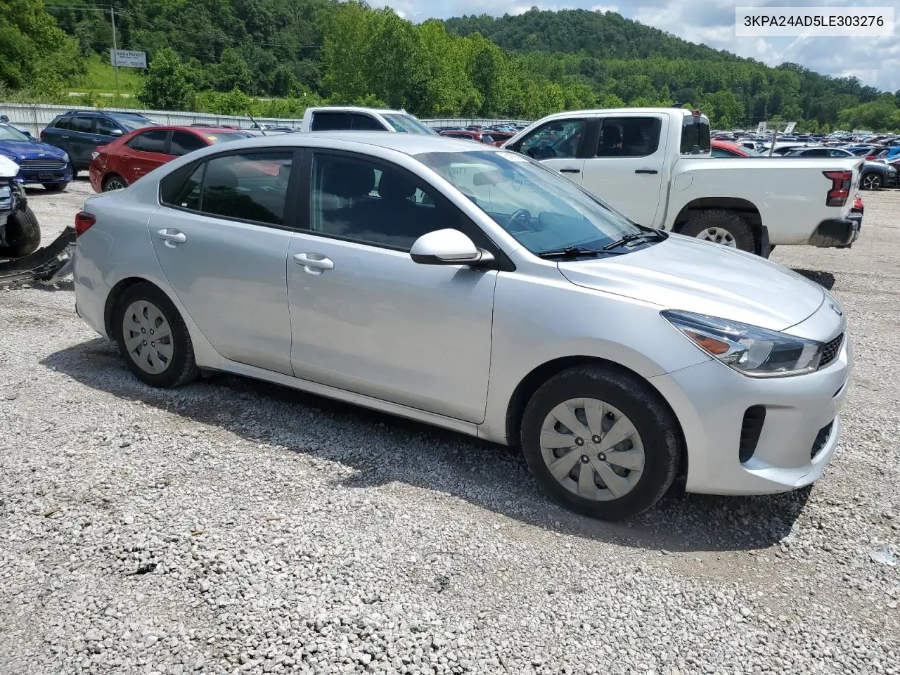 2020 Kia Rio Lx VIN: 3KPA24AD5LE303276 Lot: 65455955