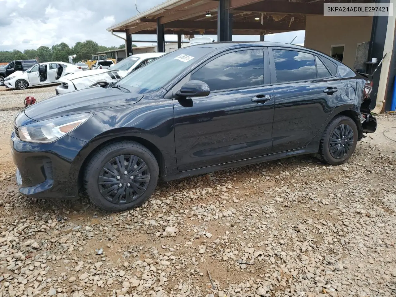 2020 Kia Rio Lx VIN: 3KPA24AD0LE297421 Lot: 65566815