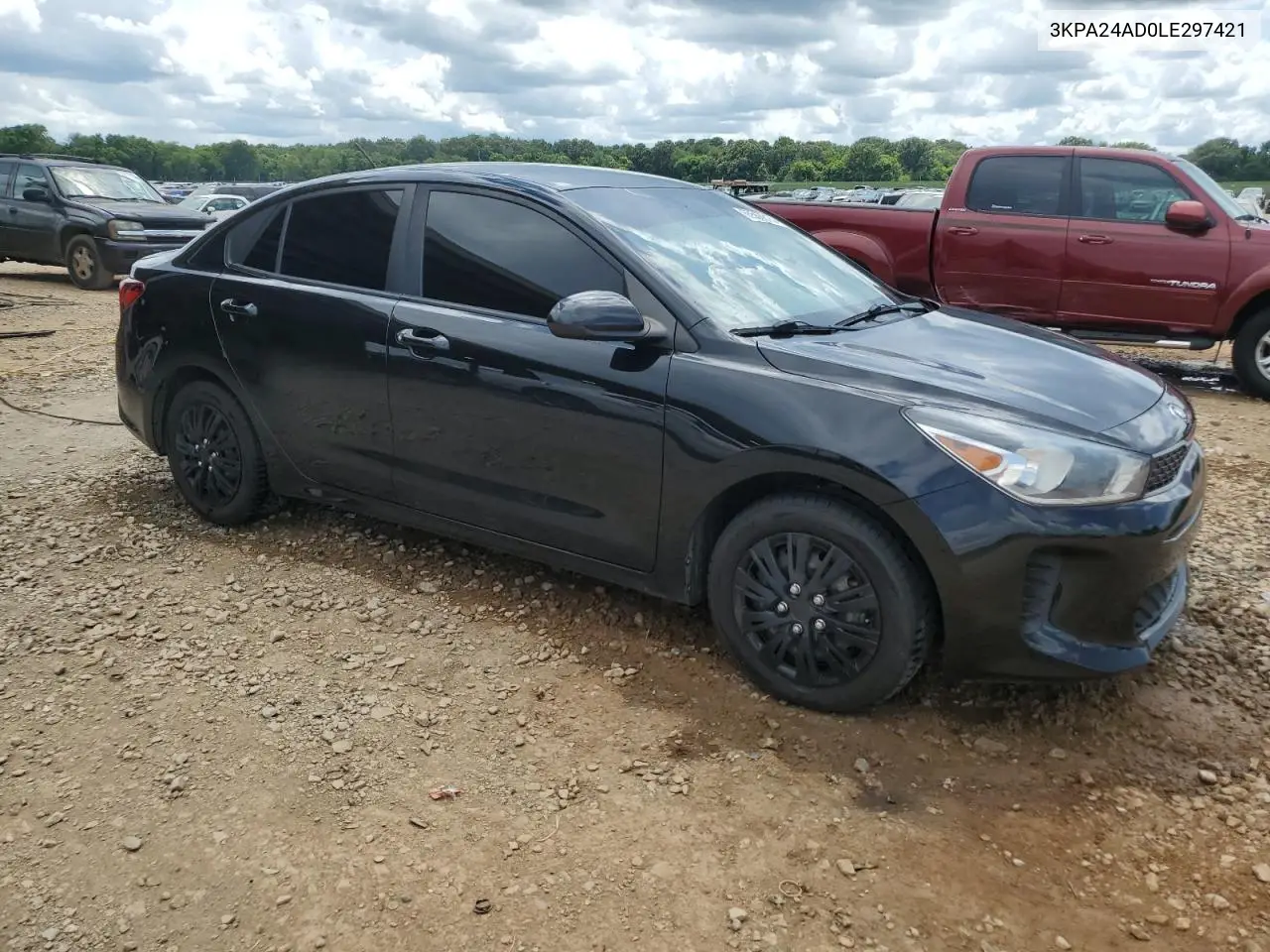 2020 Kia Rio Lx VIN: 3KPA24AD0LE297421 Lot: 65566815