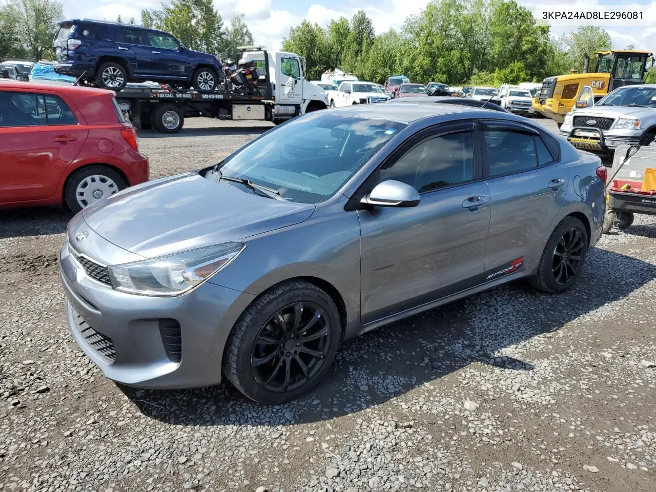 2020 Kia Rio Lx VIN: 3KPA24AD8LE296081 Lot: 65712865