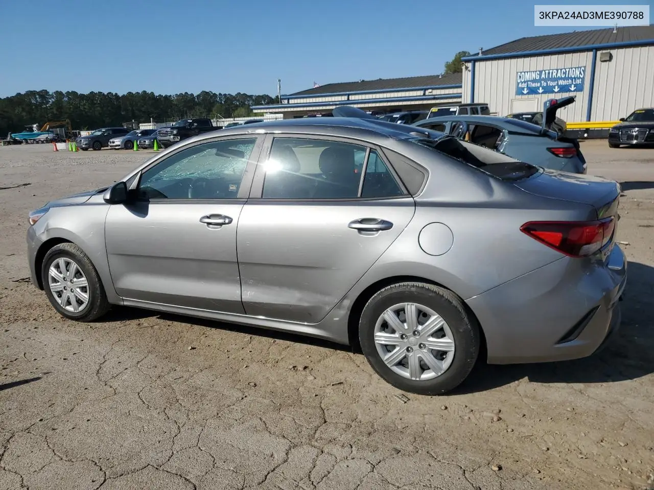 2021 Kia Rio Lx VIN: 3KPA24AD3ME390788 Lot: 52975865