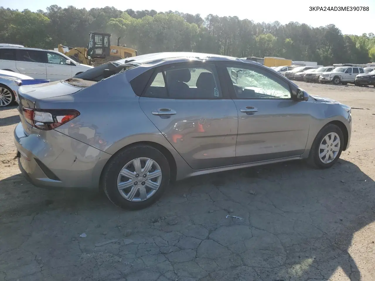 2021 Kia Rio Lx VIN: 3KPA24AD3ME390788 Lot: 52975865