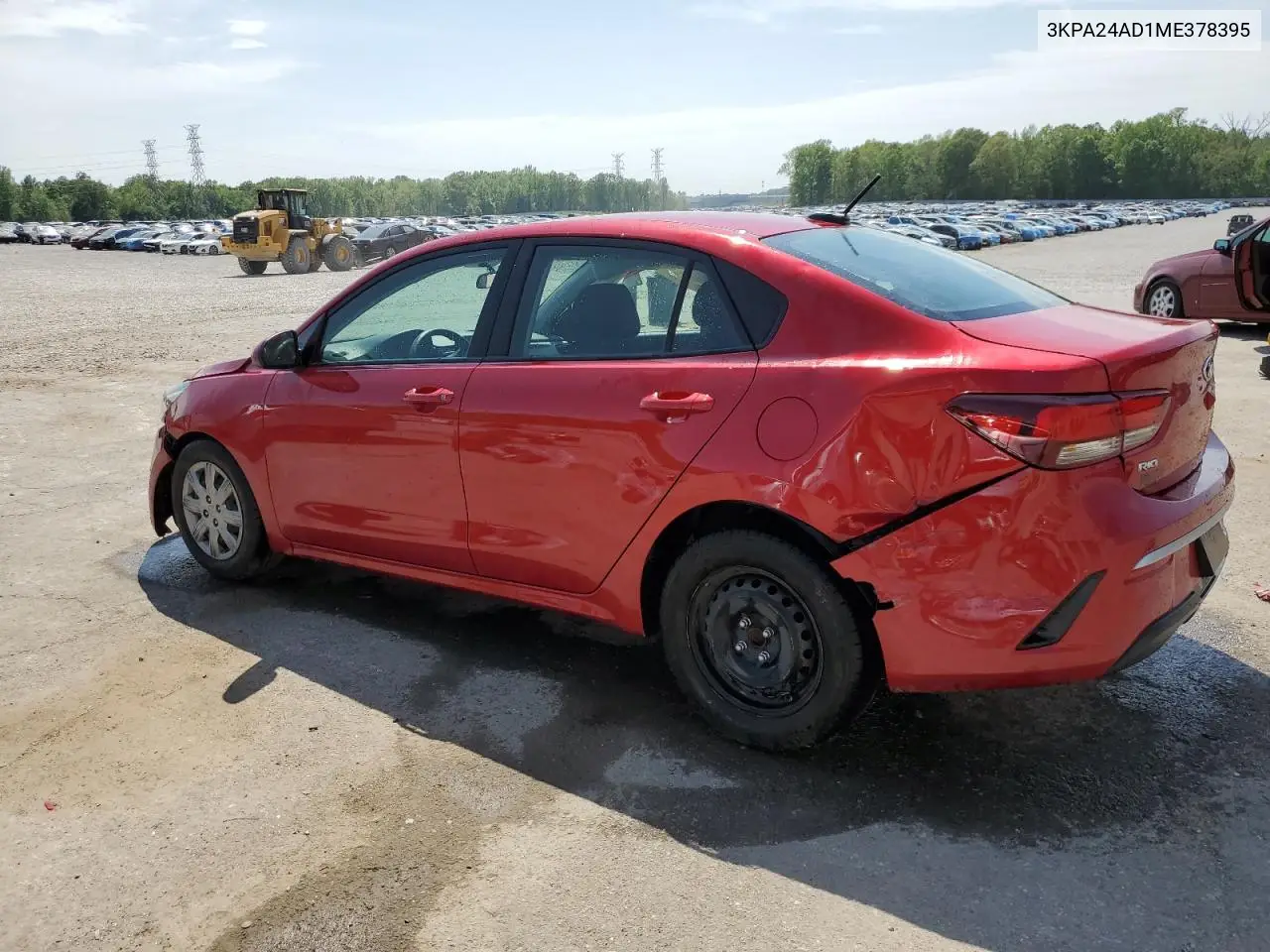 2021 Kia Rio Lx VIN: 3KPA24AD1ME378395 Lot: 53445695