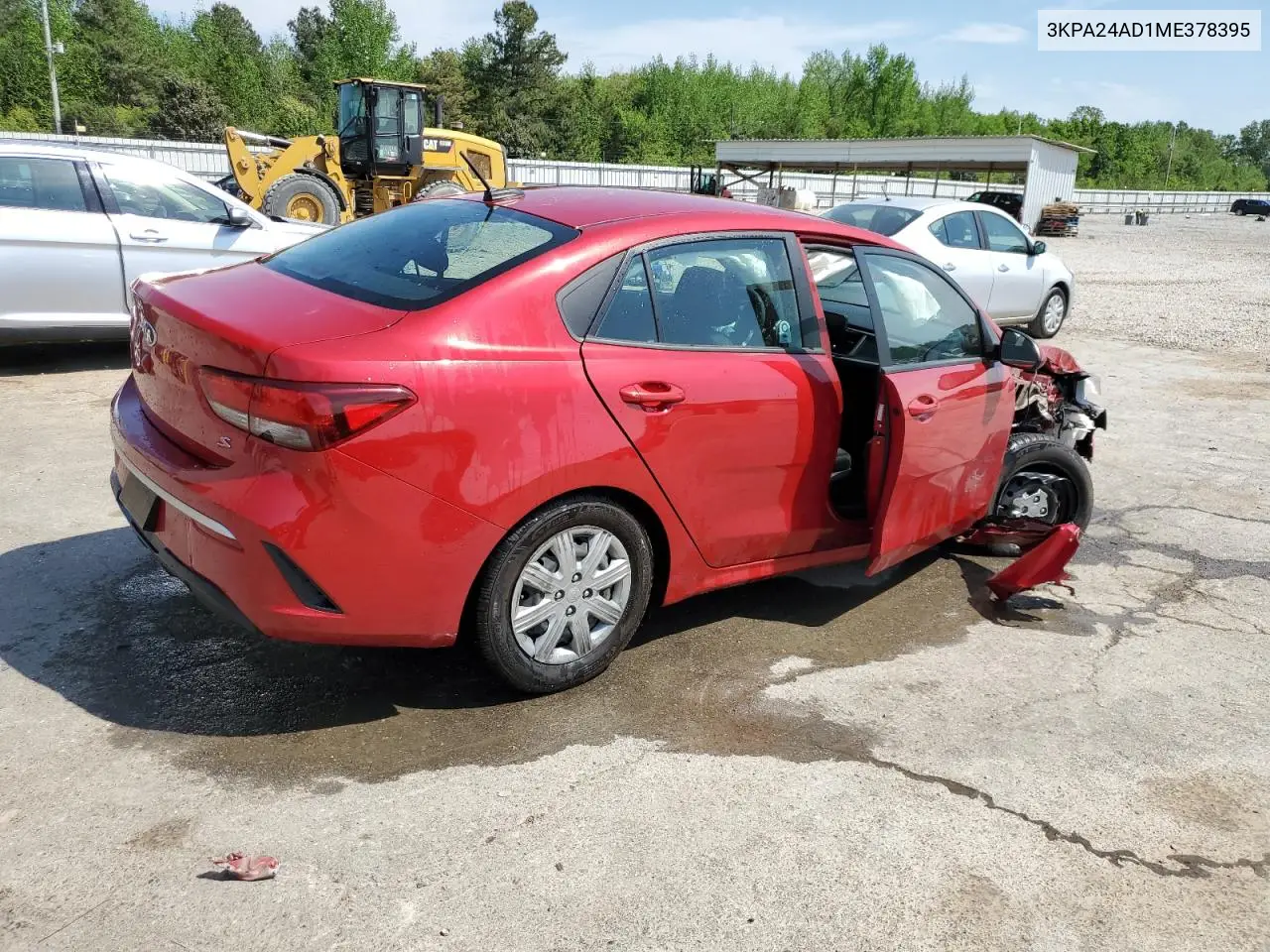 2021 Kia Rio Lx VIN: 3KPA24AD1ME378395 Lot: 53445695
