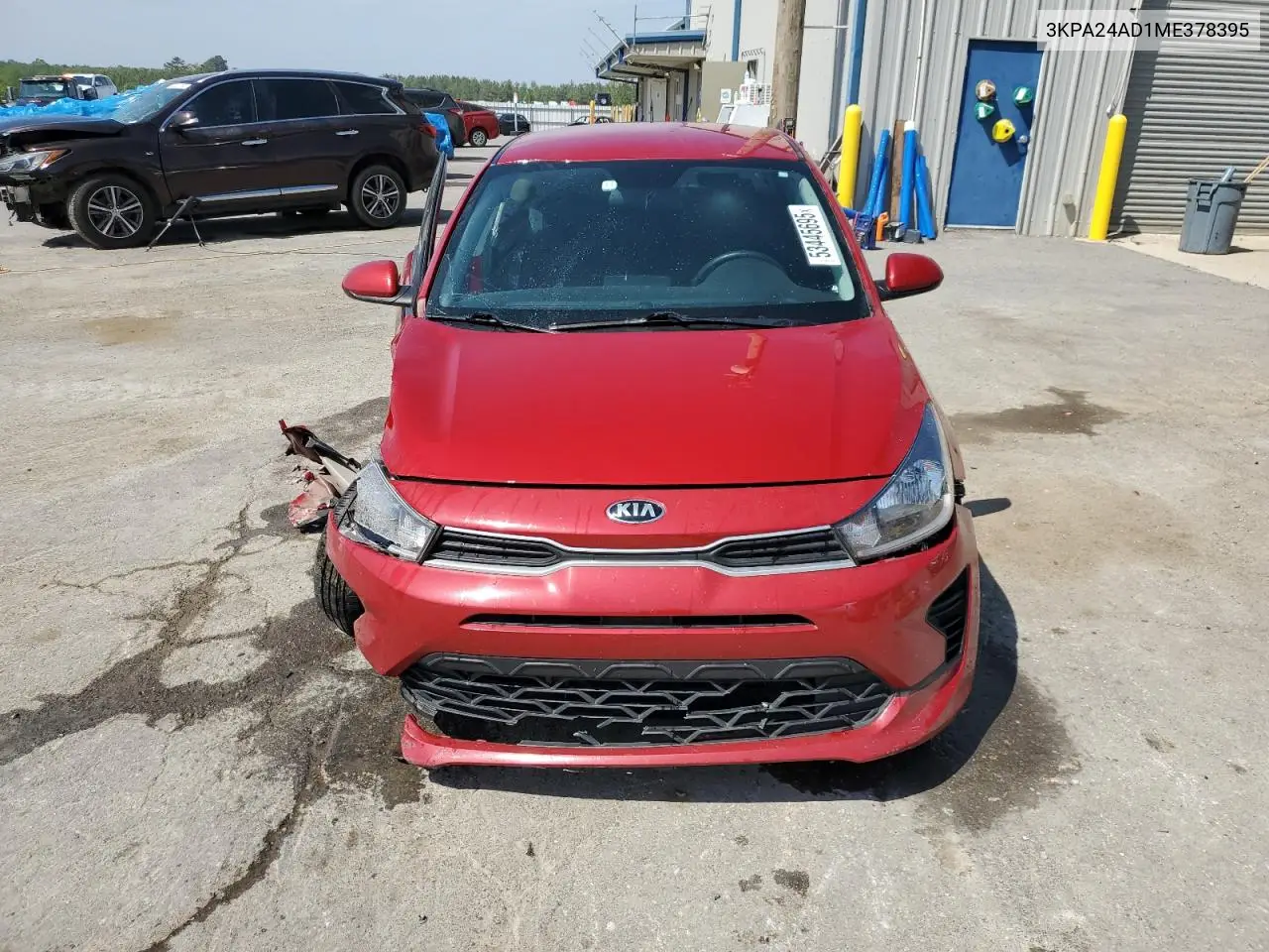 2021 Kia Rio Lx VIN: 3KPA24AD1ME378395 Lot: 53445695