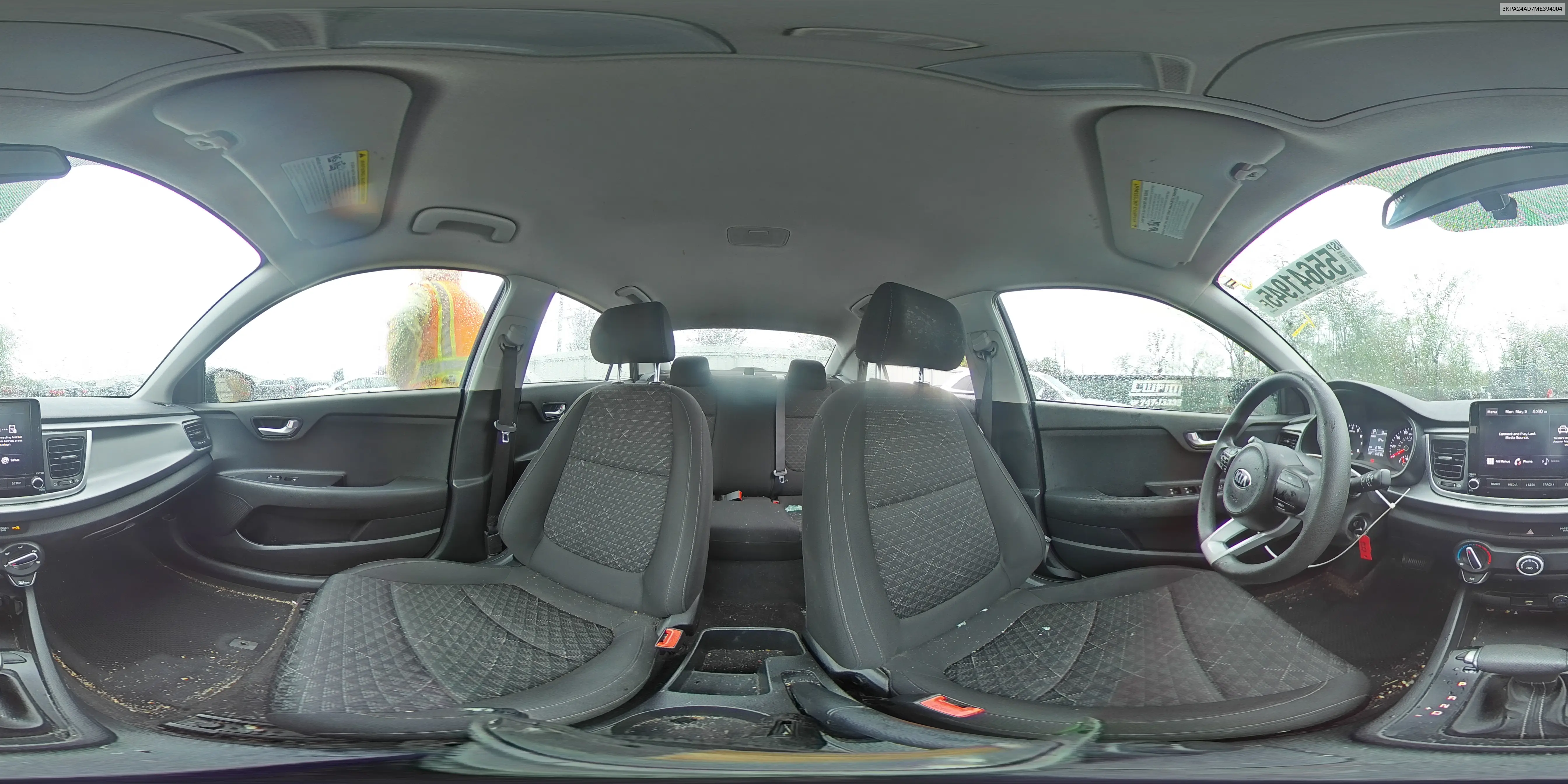 2021 Kia Rio Lx VIN: 3KPA24AD7ME394004 Lot: 55641945