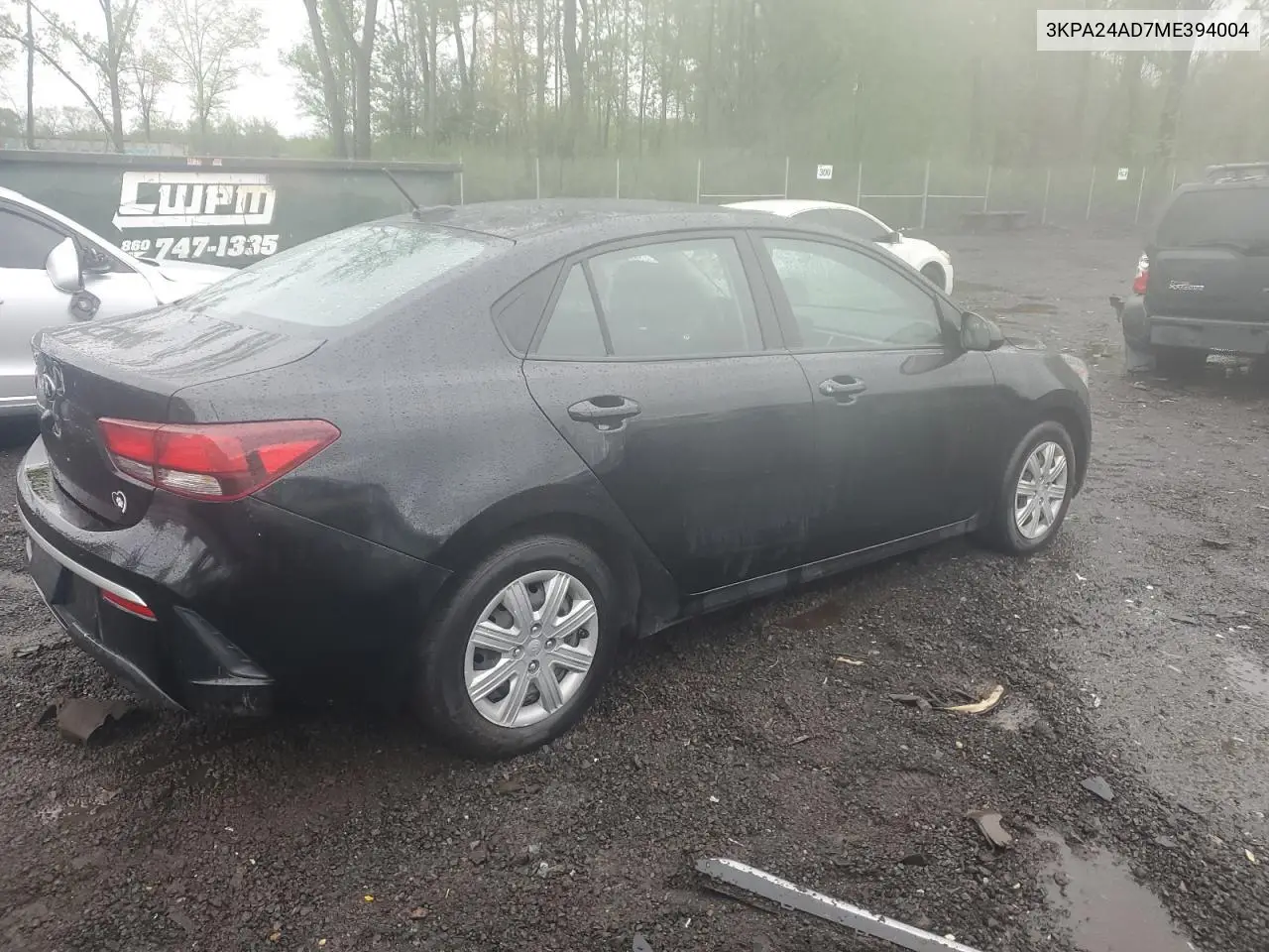 2021 Kia Rio Lx VIN: 3KPA24AD7ME394004 Lot: 55641945
