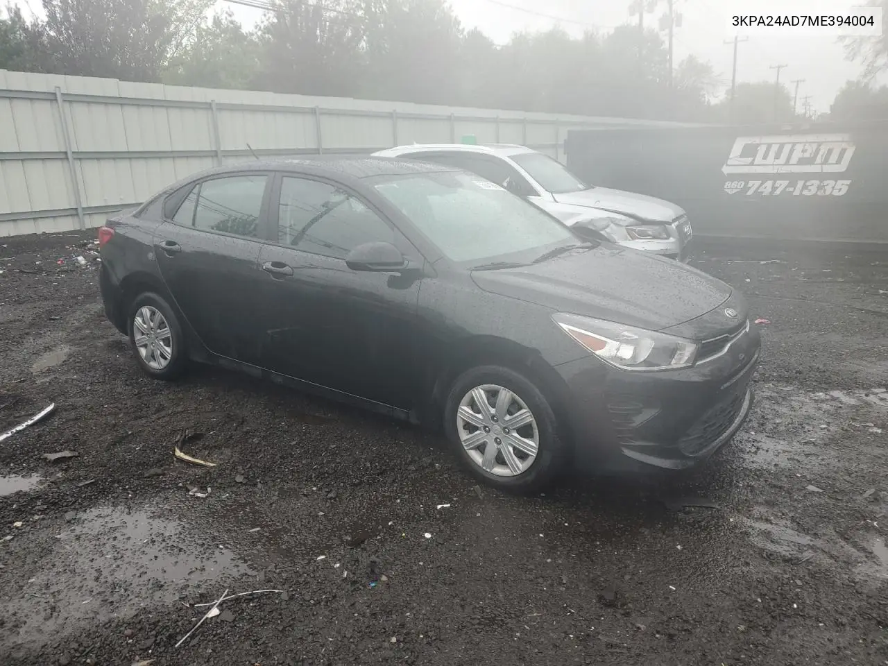 2021 Kia Rio Lx VIN: 3KPA24AD7ME394004 Lot: 55641945