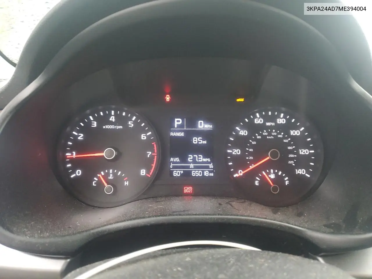 2021 Kia Rio Lx VIN: 3KPA24AD7ME394004 Lot: 55641945