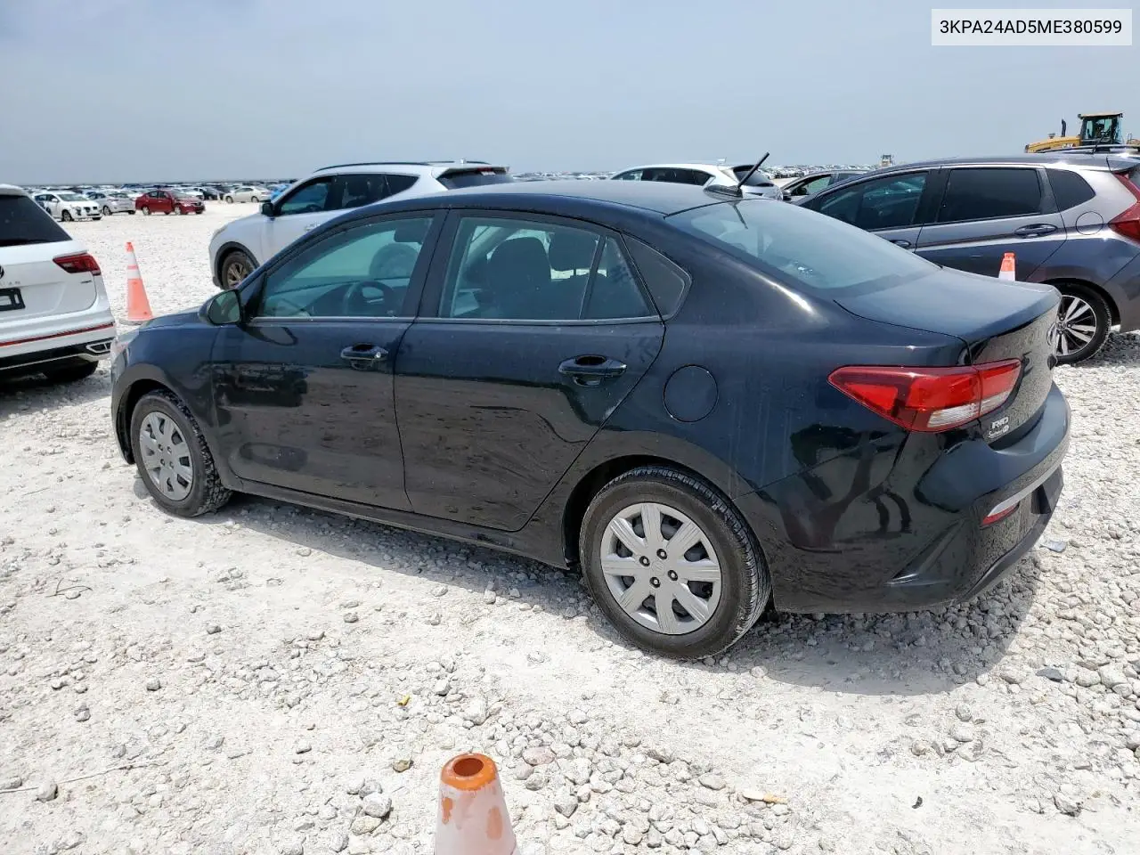 2021 Kia Rio Lx VIN: 3KPA24AD5ME380599 Lot: 55897905