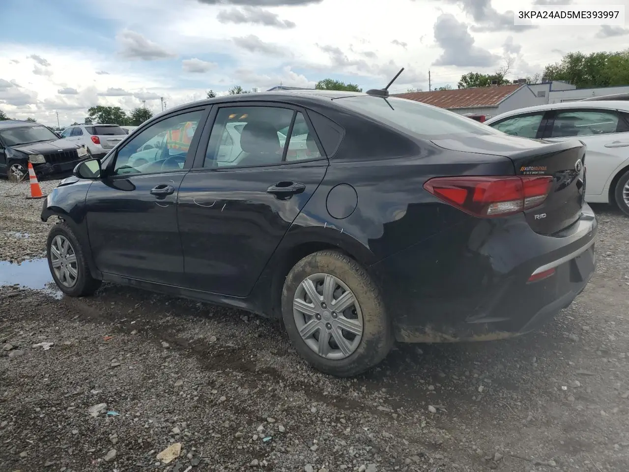 2021 Kia Rio Lx VIN: 3KPA24AD5ME393997 Lot: 56450375
