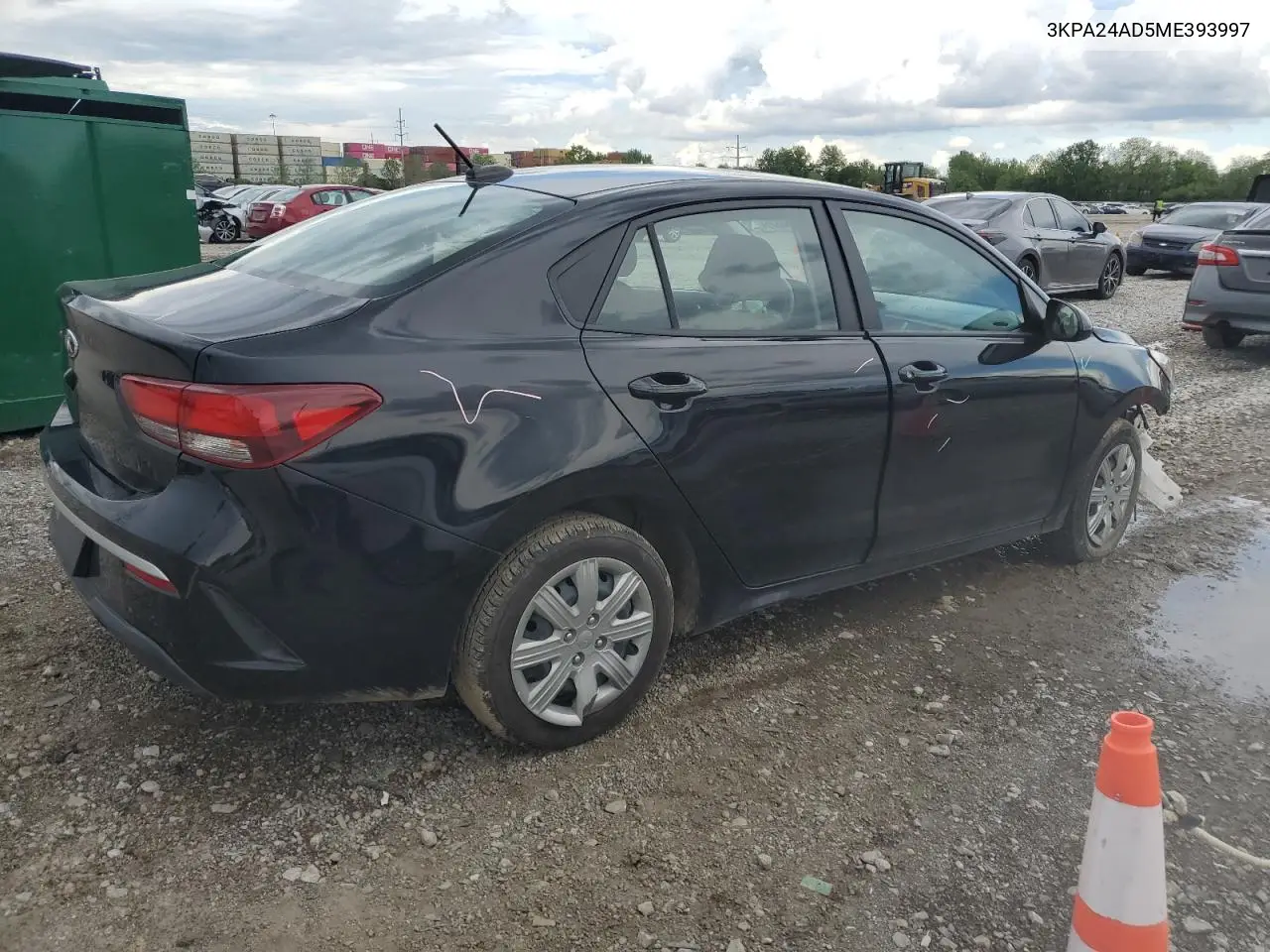 2021 Kia Rio Lx VIN: 3KPA24AD5ME393997 Lot: 56450375