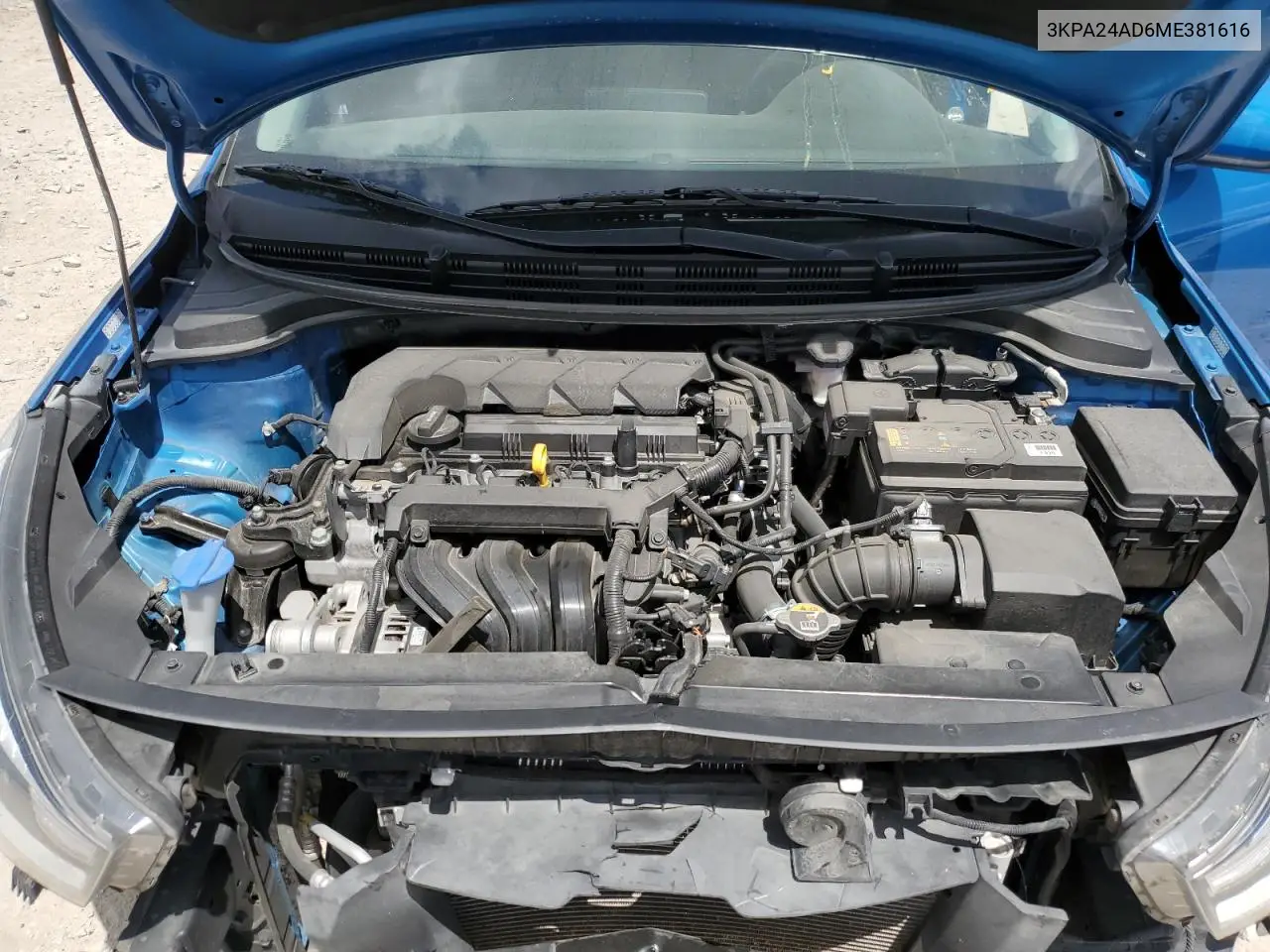 2021 Kia Rio Lx VIN: 3KPA24AD6ME381616 Lot: 56934815